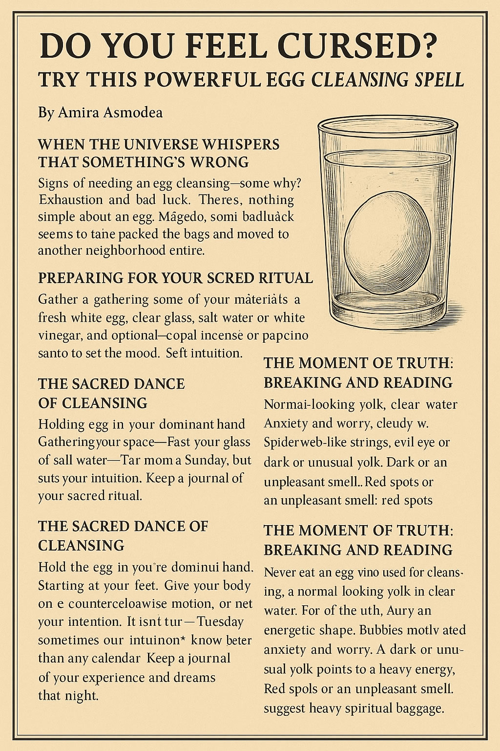 Egg cleansing