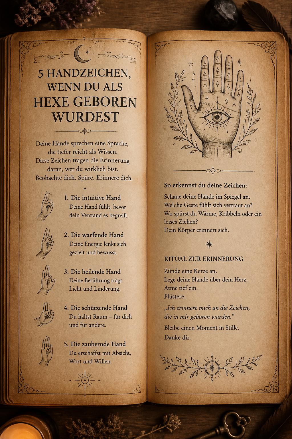 5 Handzeichen, wenn du als Hexe geboren wurdest