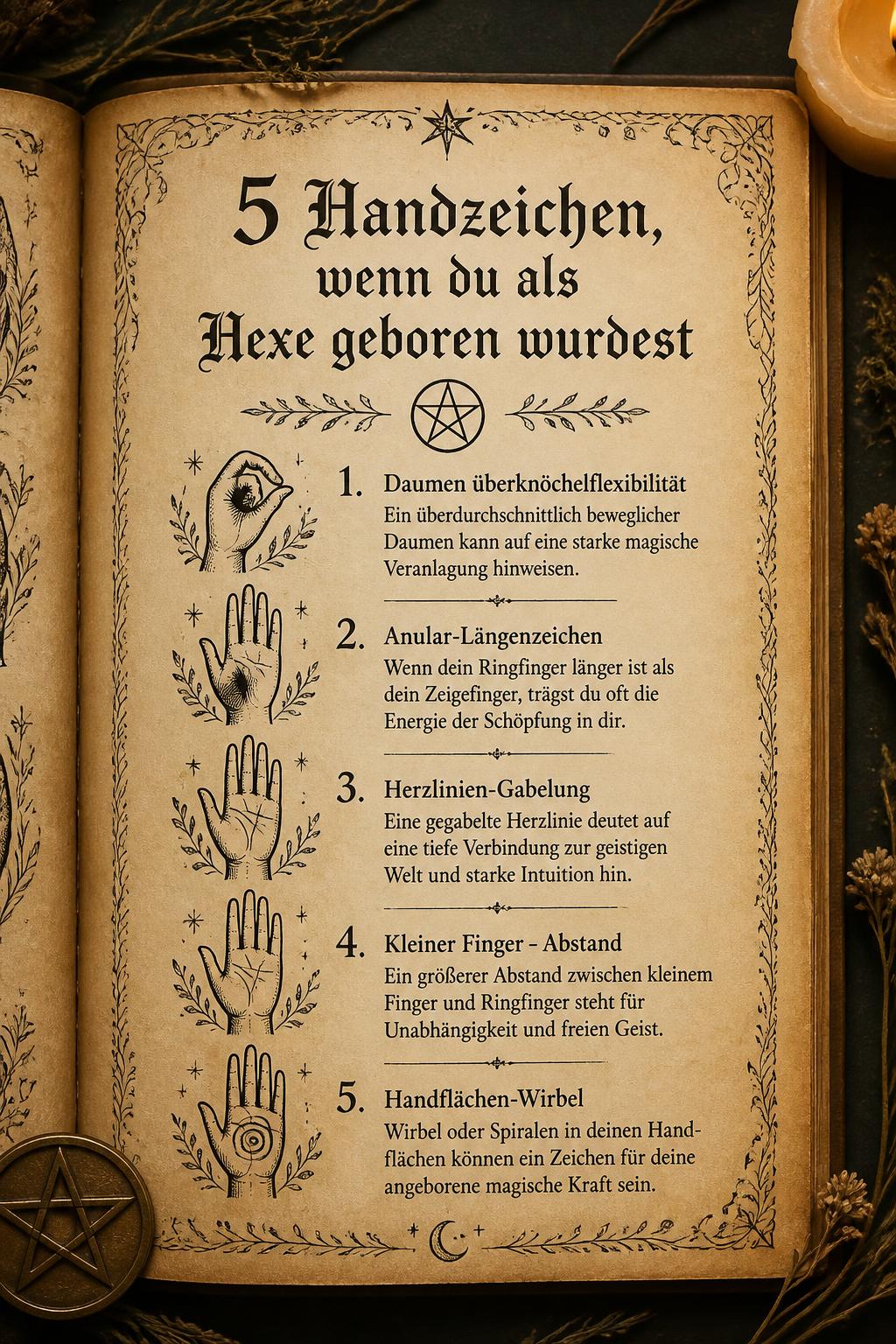 5 Handzeichen, wenn du als Hexe geboren wurdest
