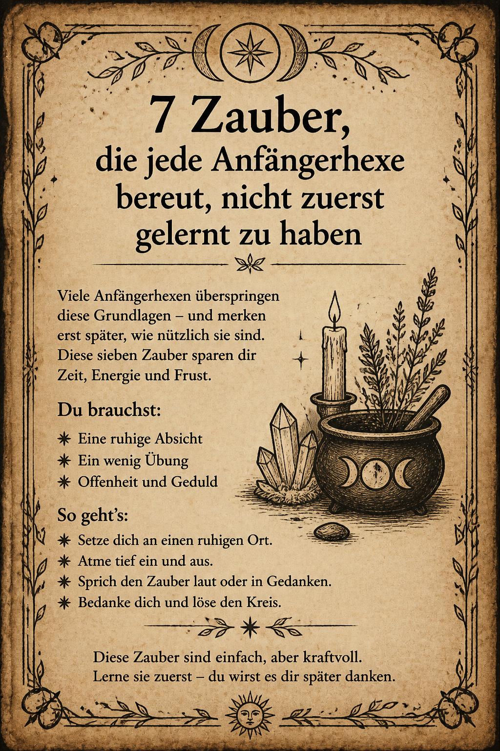 7 Zauber, die jede Anfängerhexe bereut, nicht zuerst gelernt zu haben
