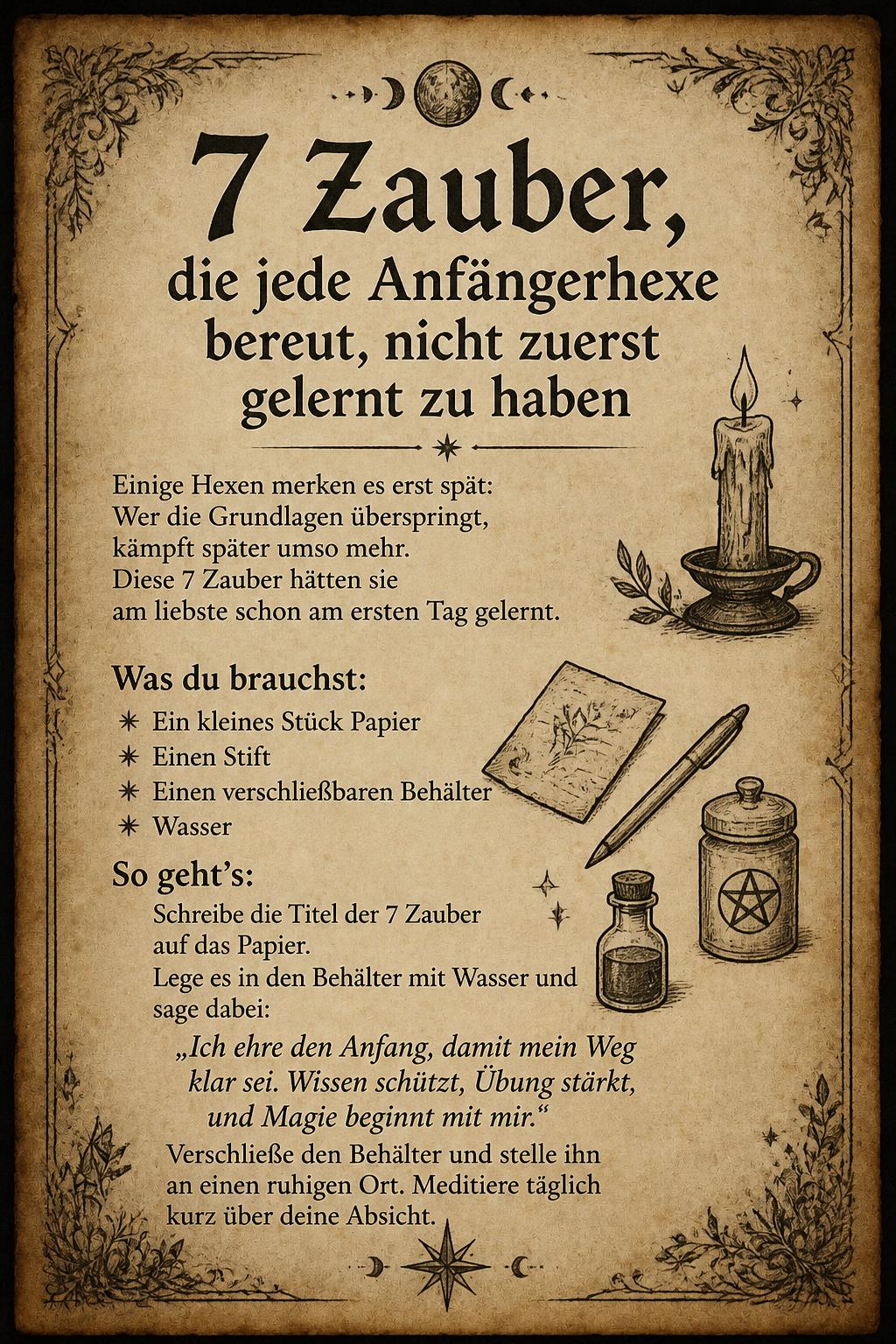7 Zauber, die jede Anfängerhexe bereut, nicht zuerst gelernt zu haben