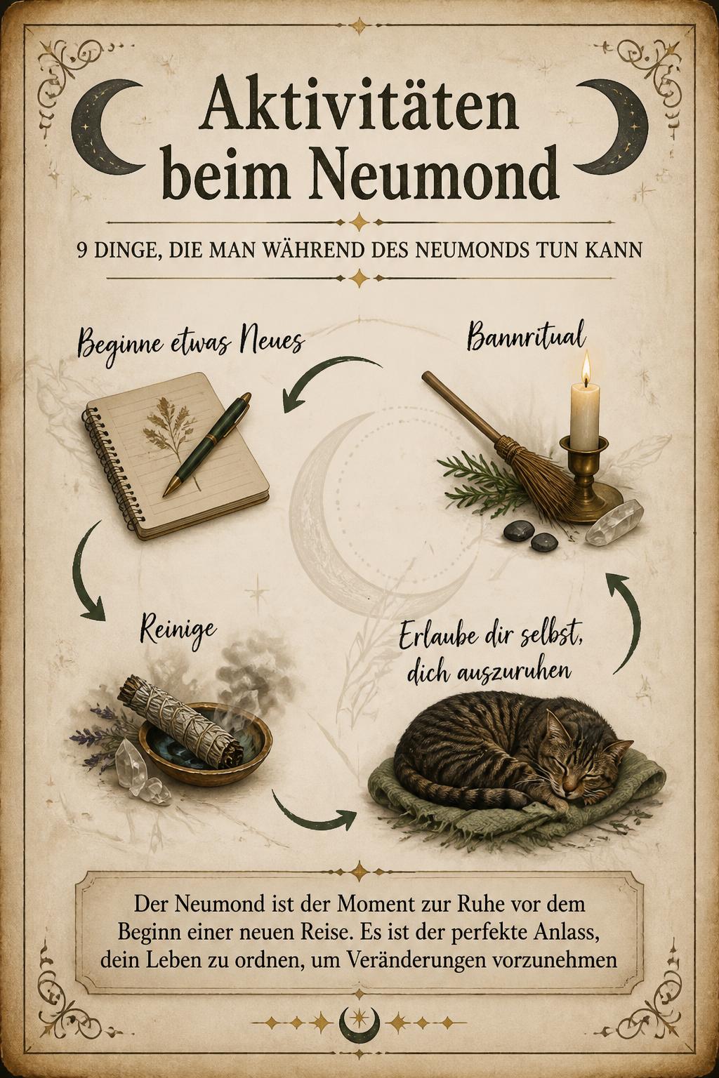 Aktivitäten beim Neumond
