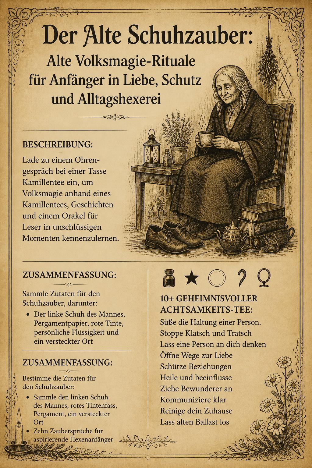 Der Alte Schuhzauber: Alte Volksmagie-Rituale für Anfänger in Liebe, Schutz und Alltagshexerei