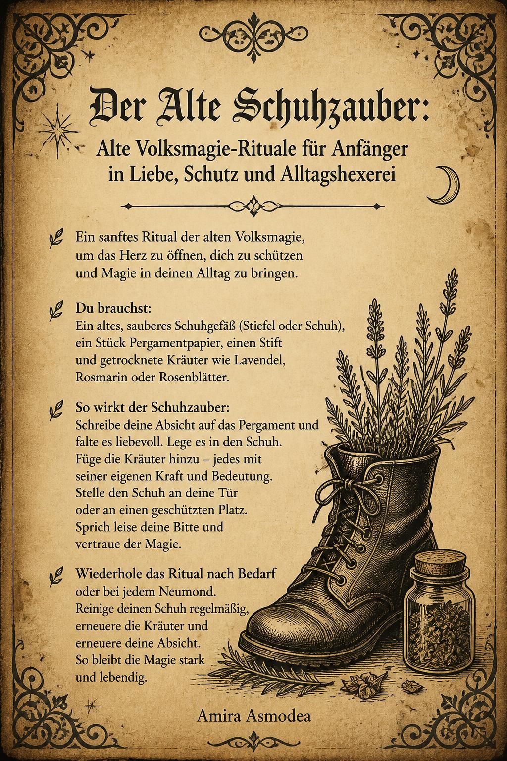 Der Alte Schuhzauber: Alte Volksmagie-Rituale für Anfänger in Liebe, Schutz und Alltagshexerei