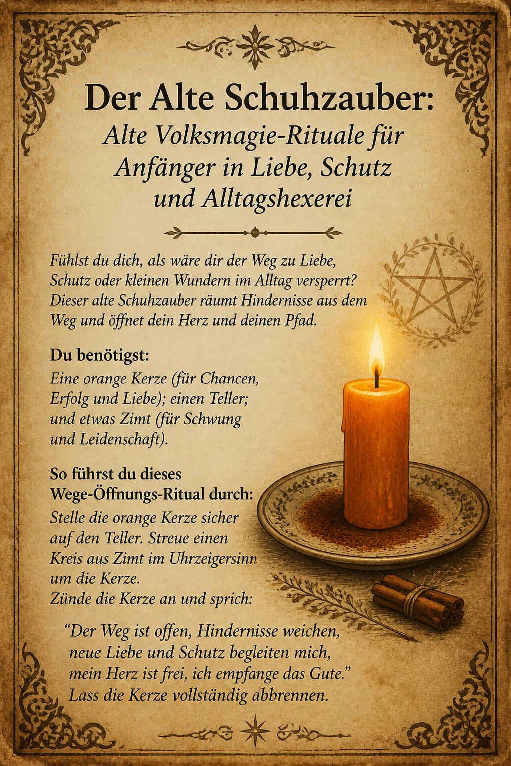Der Alte Schuhzauber: Alte Volksmagie-Rituale für Anfänger in Liebe, Schutz und Alltagshexerei
