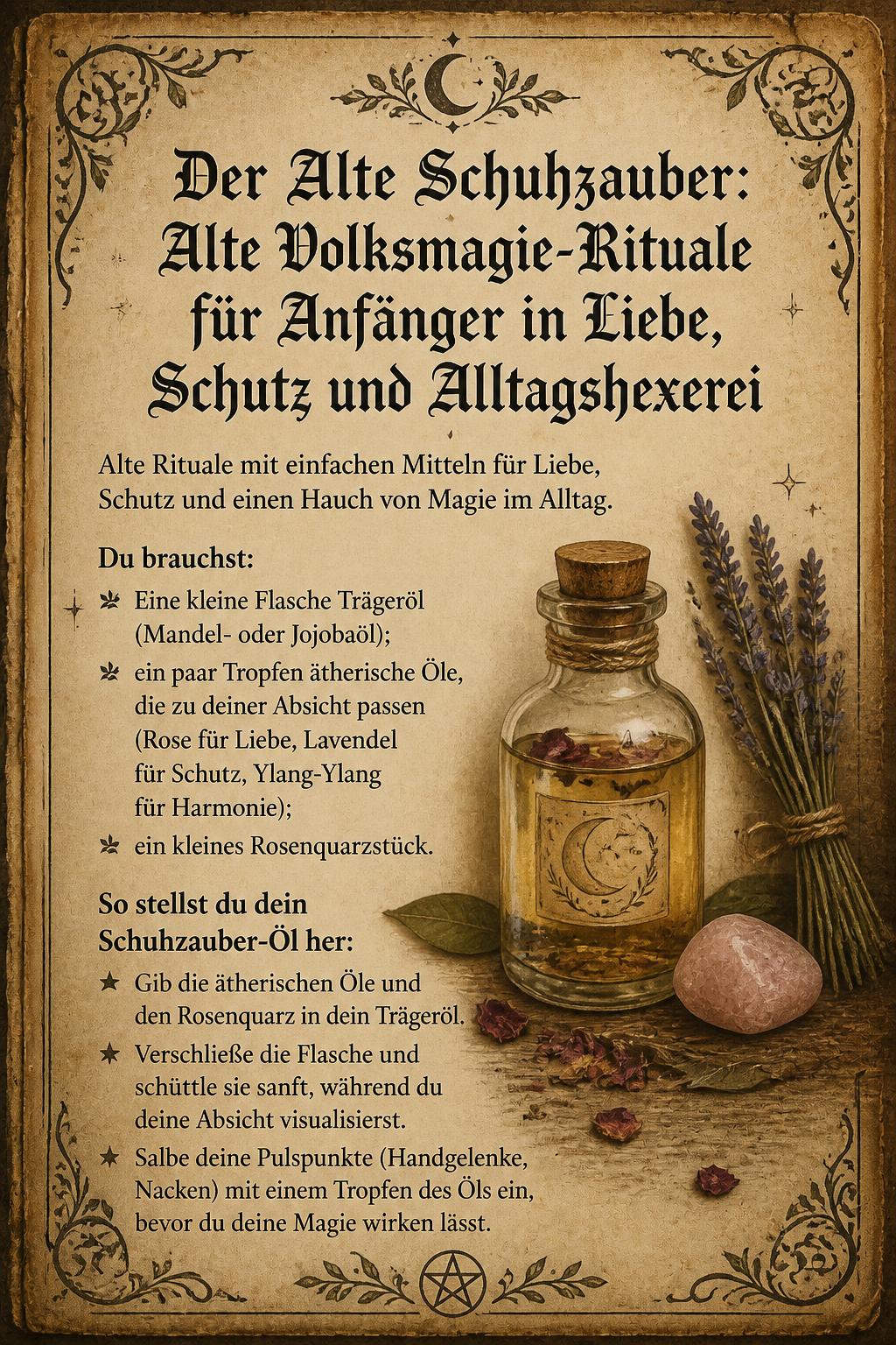 Der Alte Schuhzauber: Alte Volksmagie-Rituale für Anfänger in Liebe, Schutz und Alltagshexerei