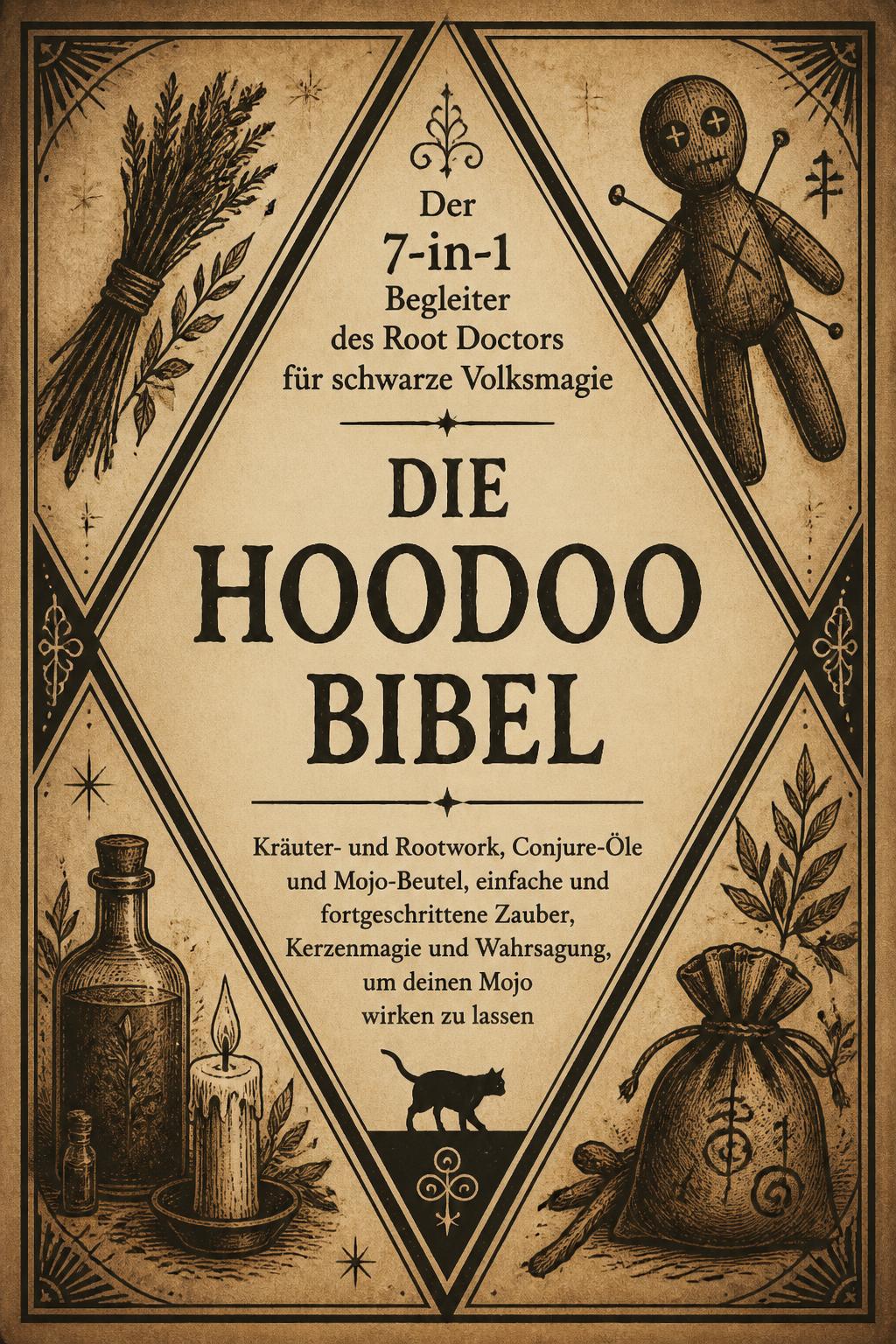 Die Hoodoo Bibel • Der 7-in-1 Begleiter des Root Doctors für schwarze Volksmagie: Kräuter- und Rootwork, Conjure-Öle und Mojo-Beutel, einfache und fortgeschrittene Zauber, Kerzenmagie und Wahrsagung, um deinen Mojo wirken zu lassen