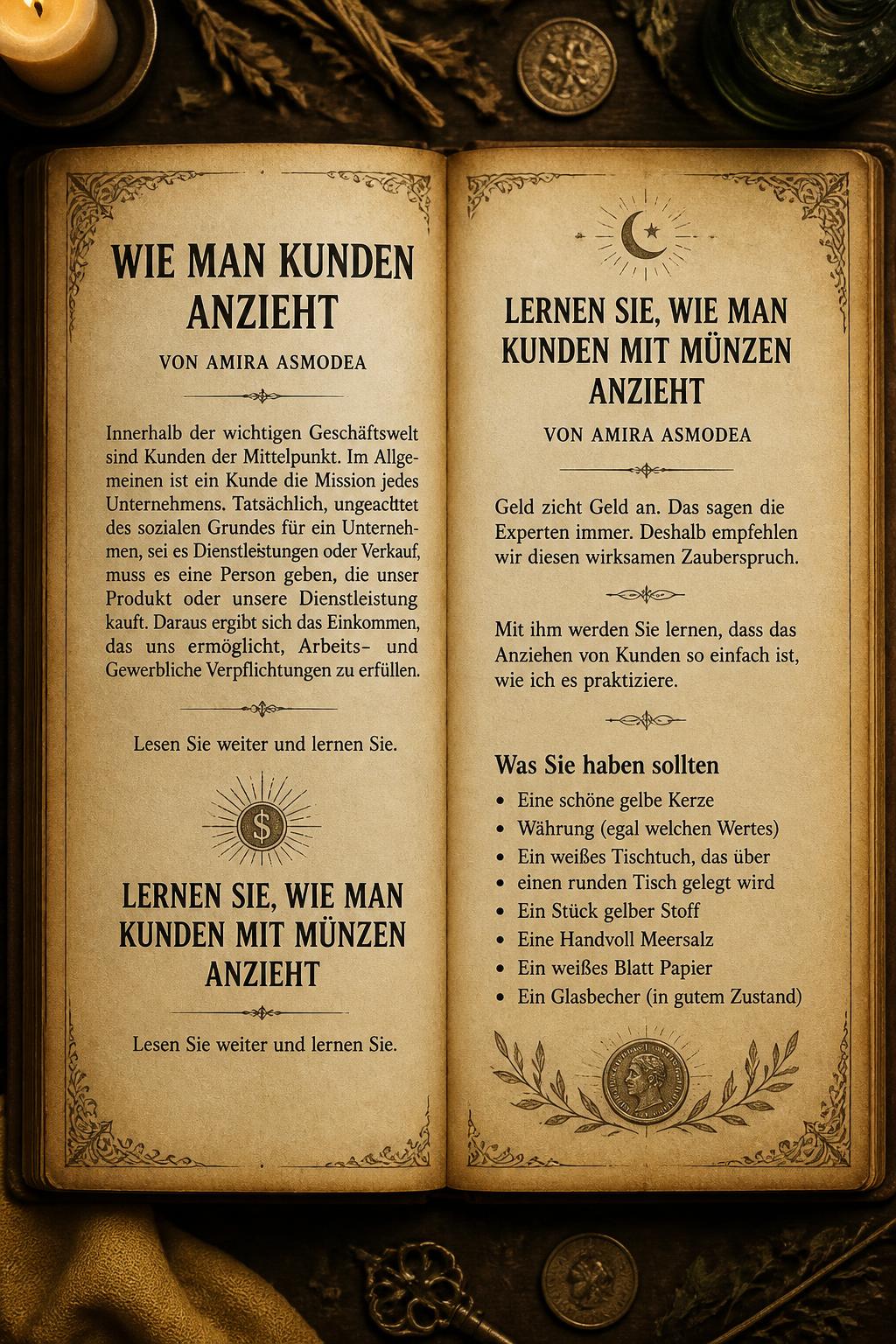 Die wichtigsten Zaubersprüche der Geschichte von Amira Asmodea