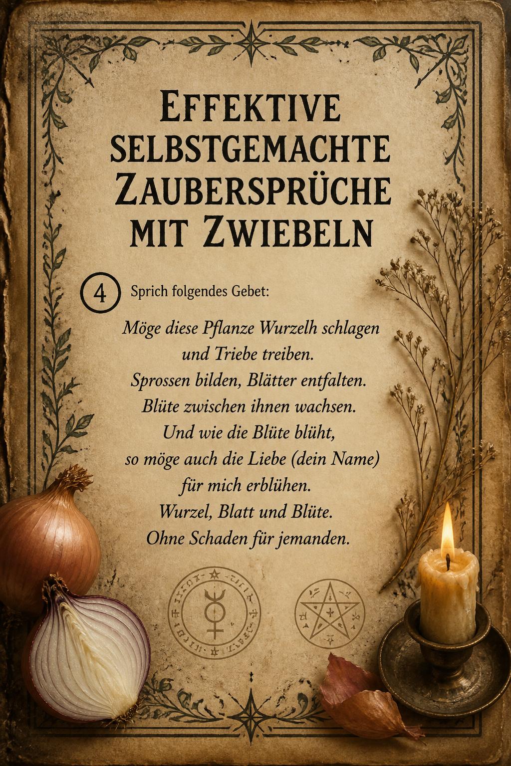 Effektive selbstgemachte Zaubersprüche mit Zwiebeln