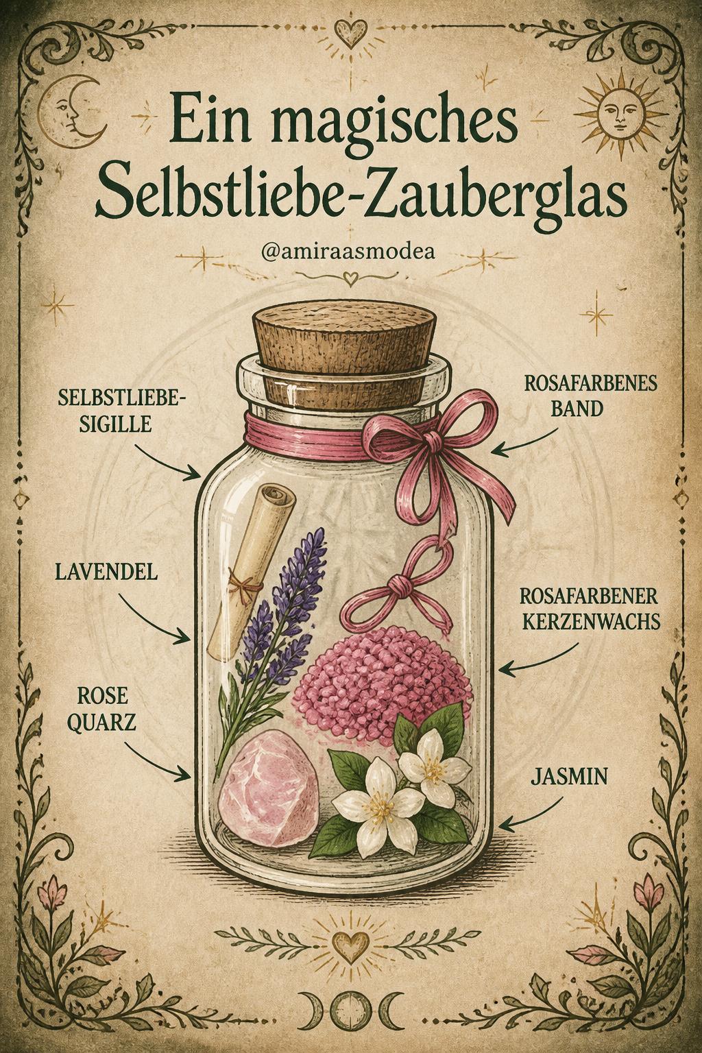 Ein magisches Selbstliebe-Zauberglas