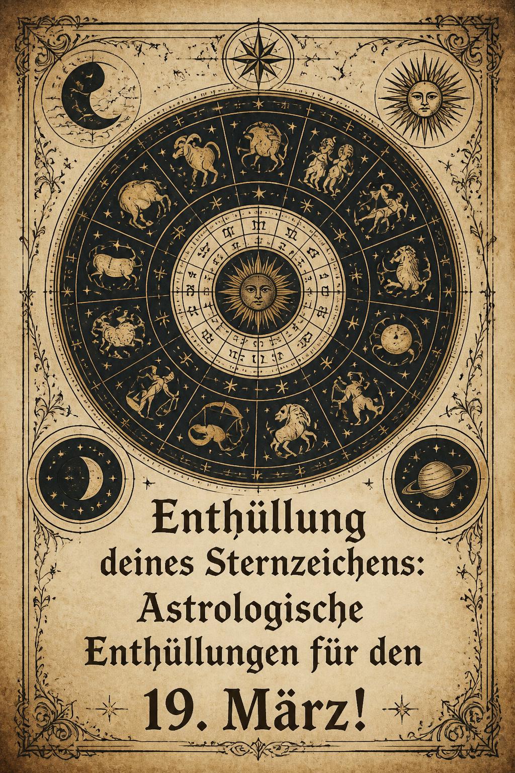 Enthüllung deines Sternzeichens: Astrologische Enthüllungen für den 19. März!