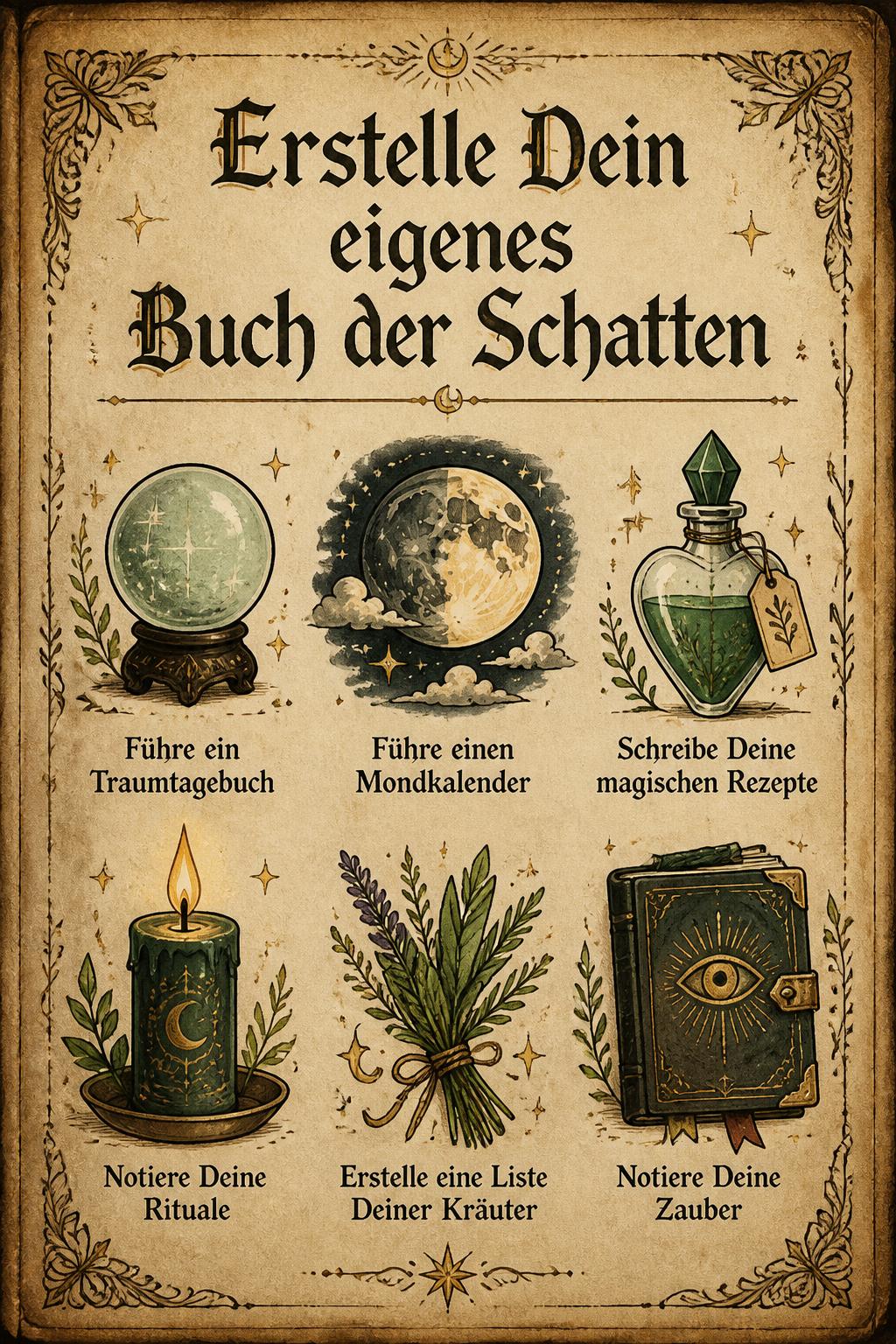 Erstelle Dein eigenes Buch der Schatten