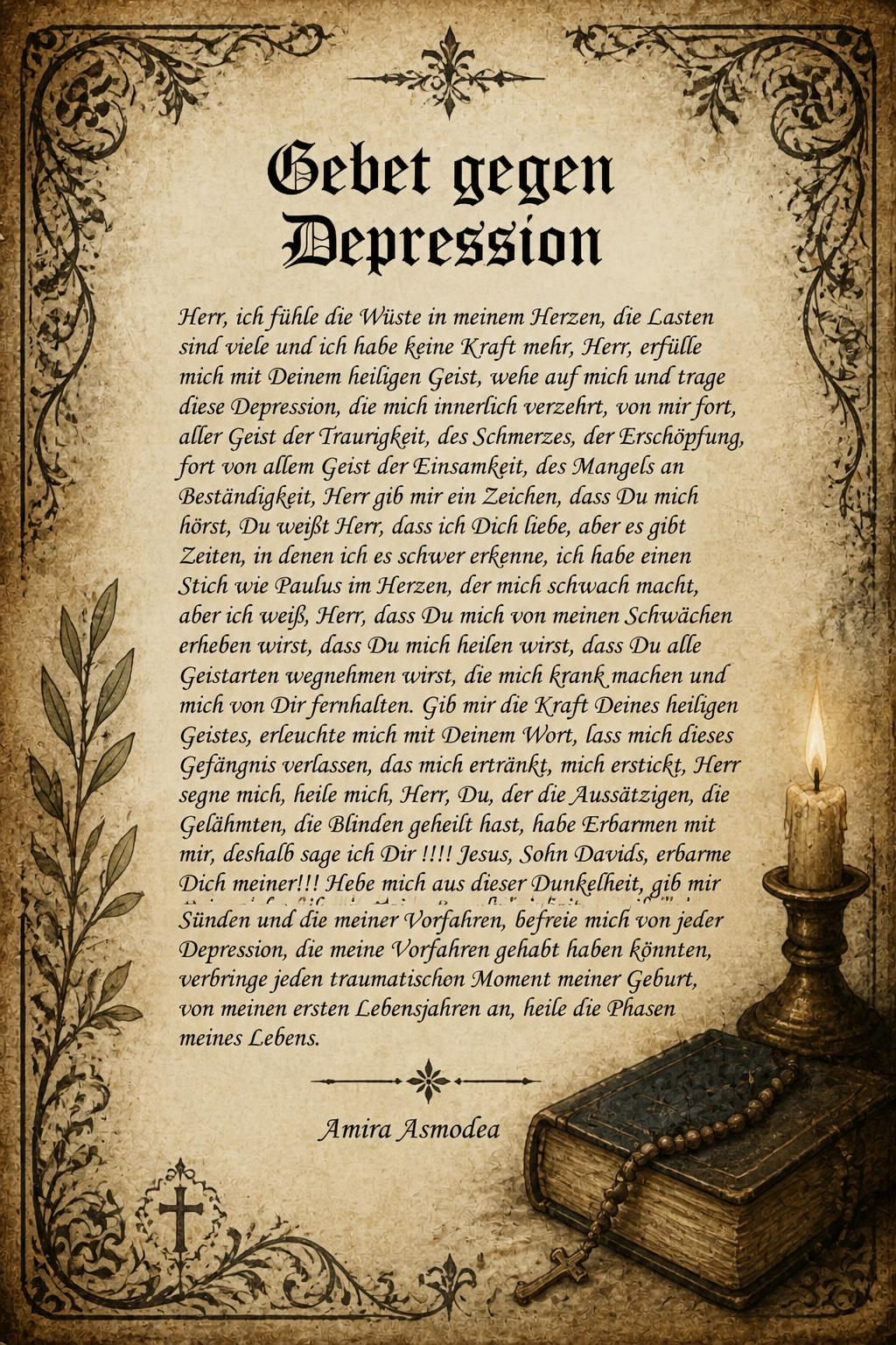 Gebet gegen Depression