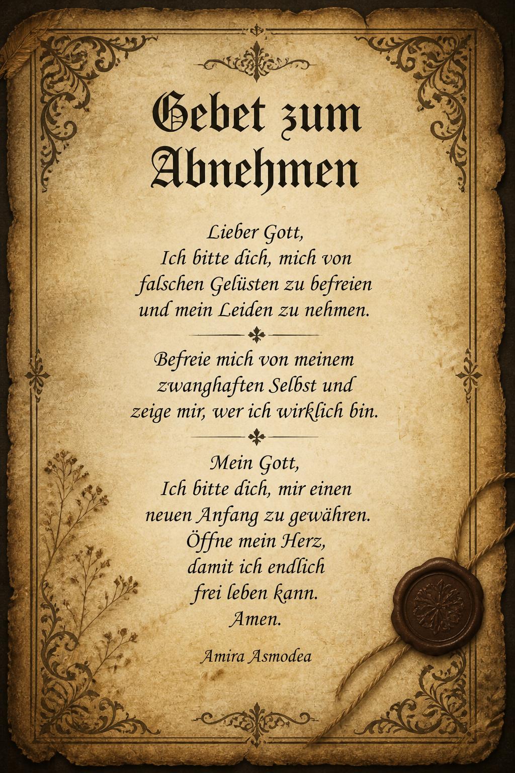 Gebet zum Abnehmen