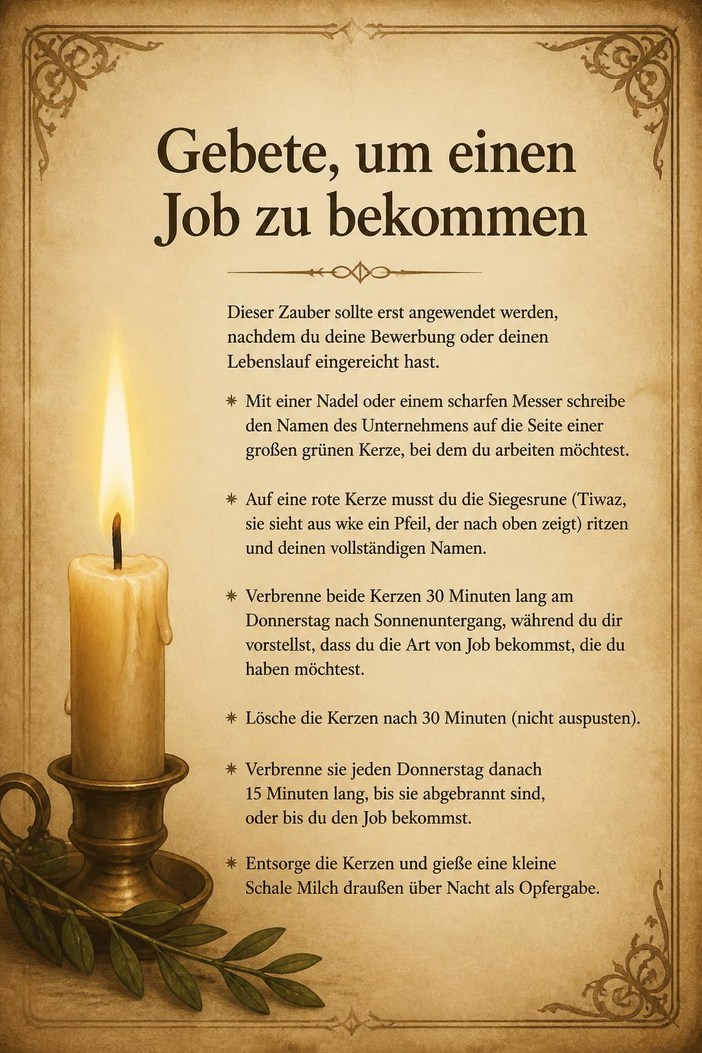 Gebete, um einen Job zu bekommen