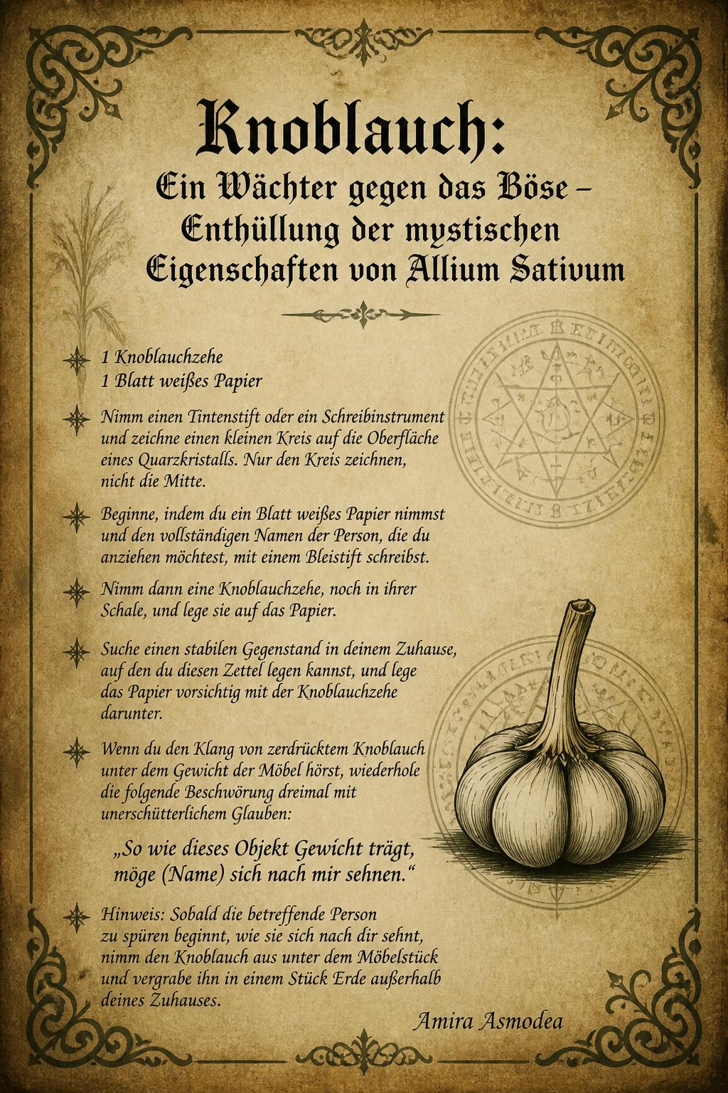 Knoblauch: Ein Wächter gegen das Böse – Enthüllung der mystischen Eigenschaften von Allium Sativum