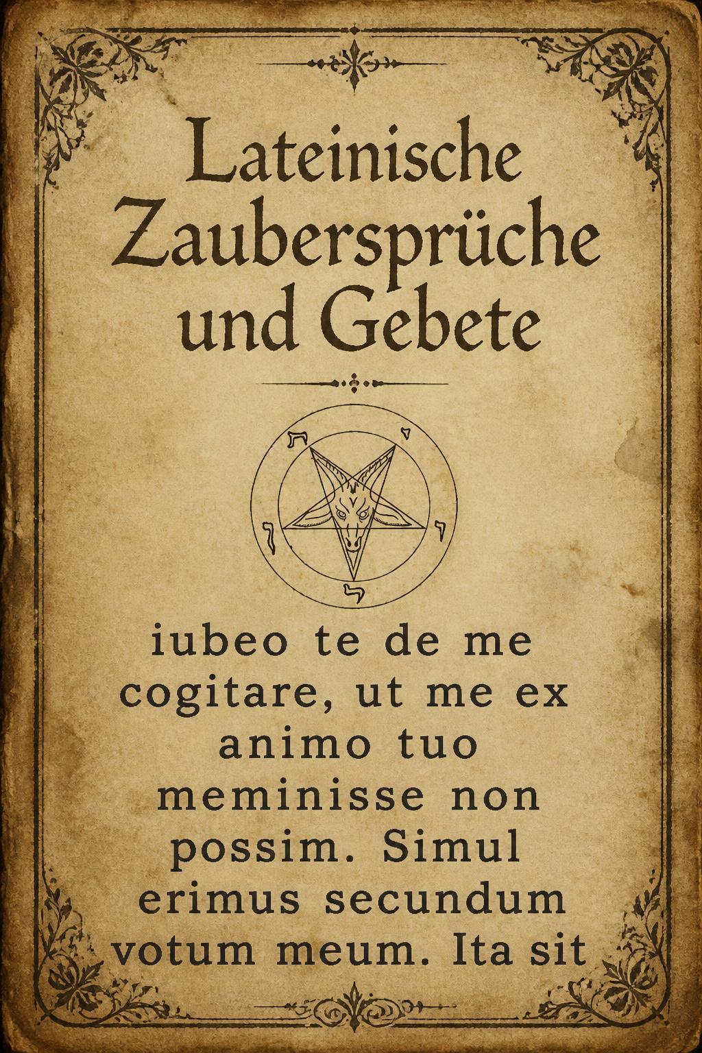 Lateinische Zaubersprüche und Gebete
