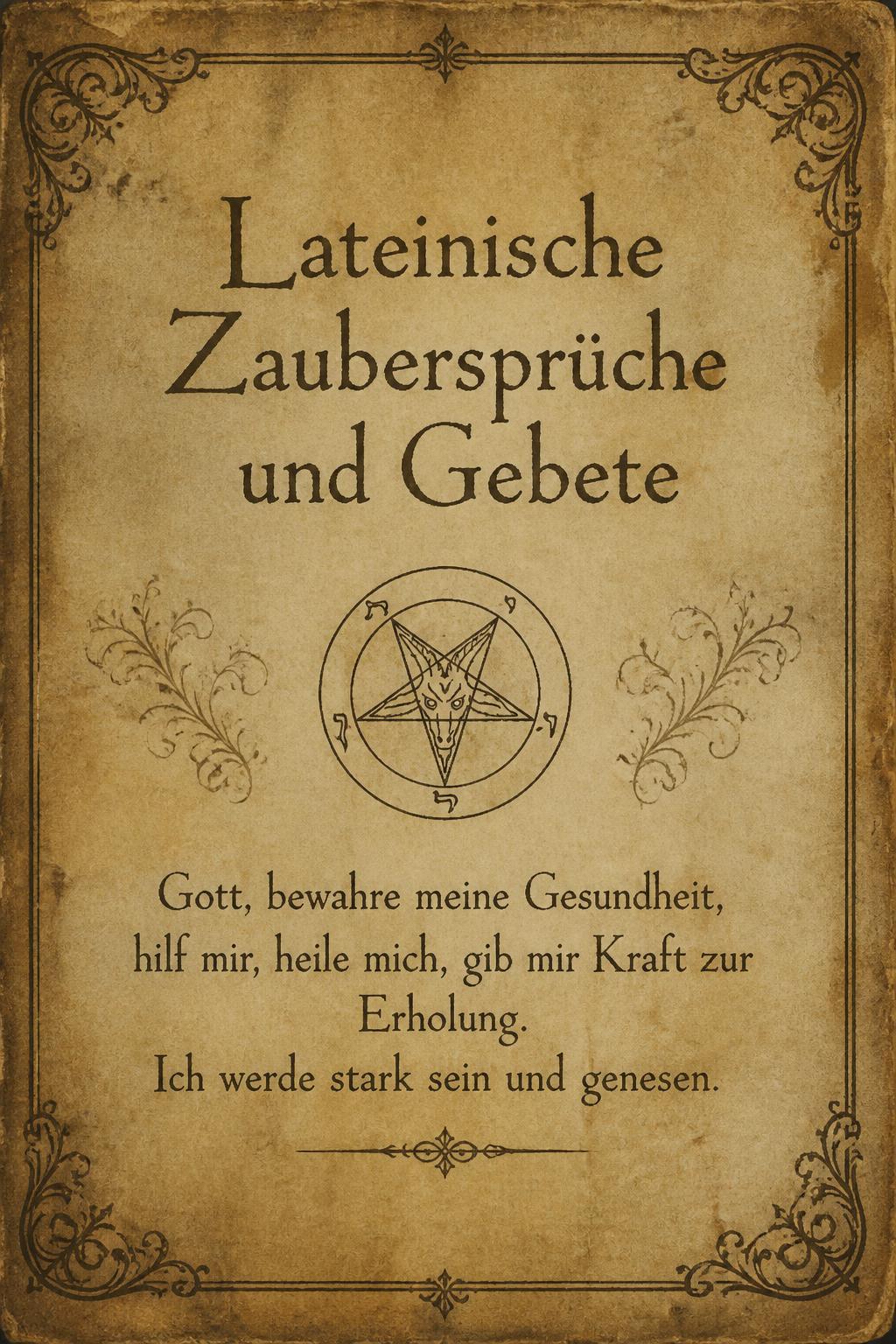 Lateinische Zaubersprüche und Gebete