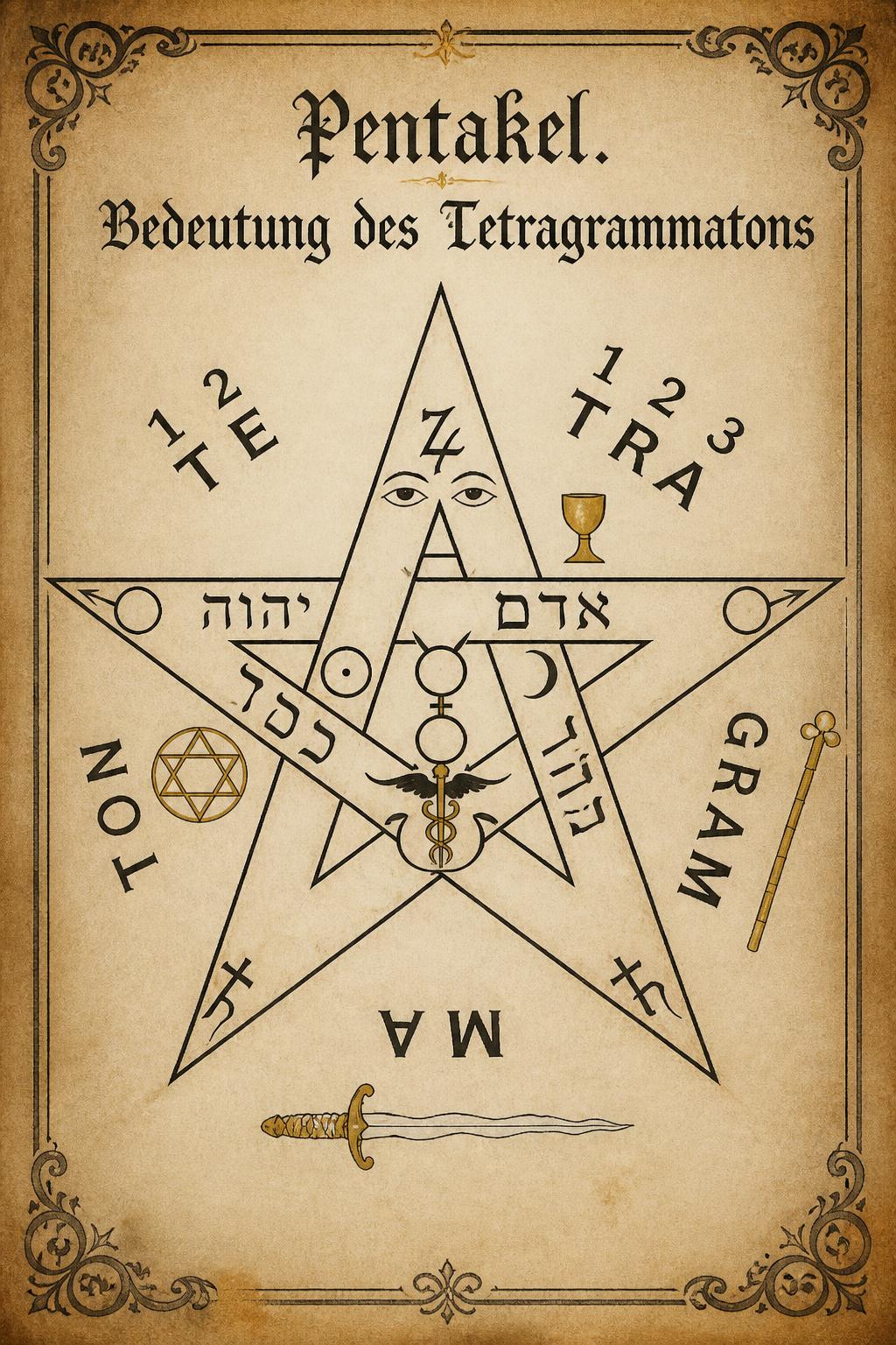 Pentakel. Bedeutung des Tetragrammatons