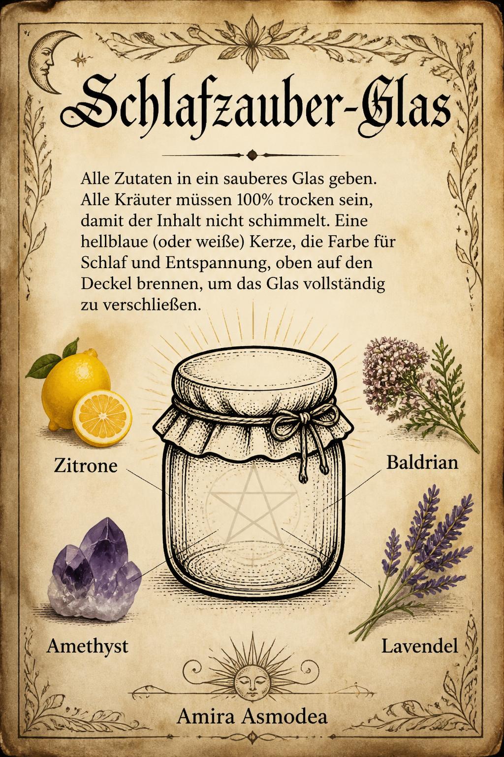 Schlafzauber-Glas