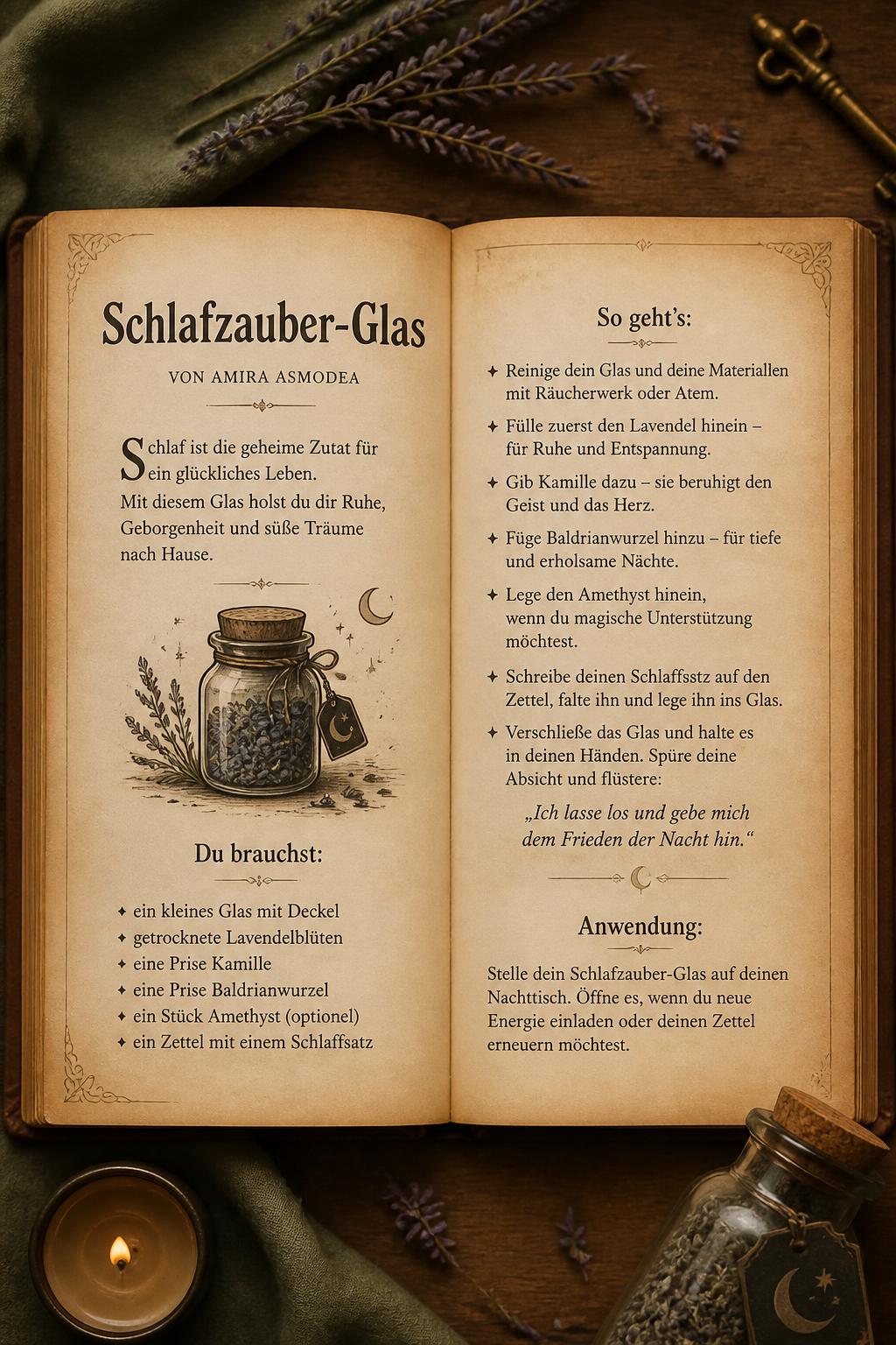 Schlafzauber-Glas