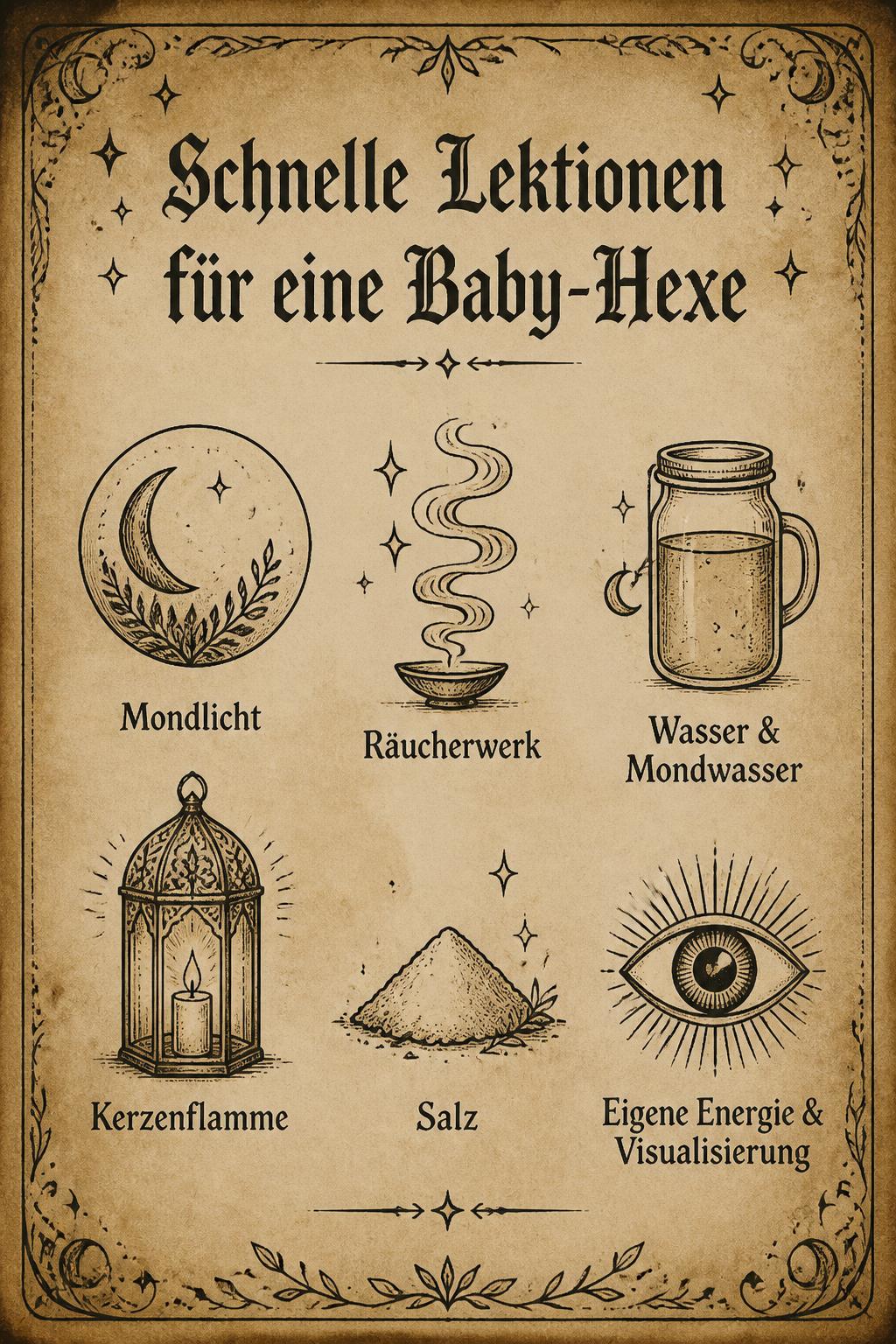 Schnelle Lektionen für eine Baby-Hexe