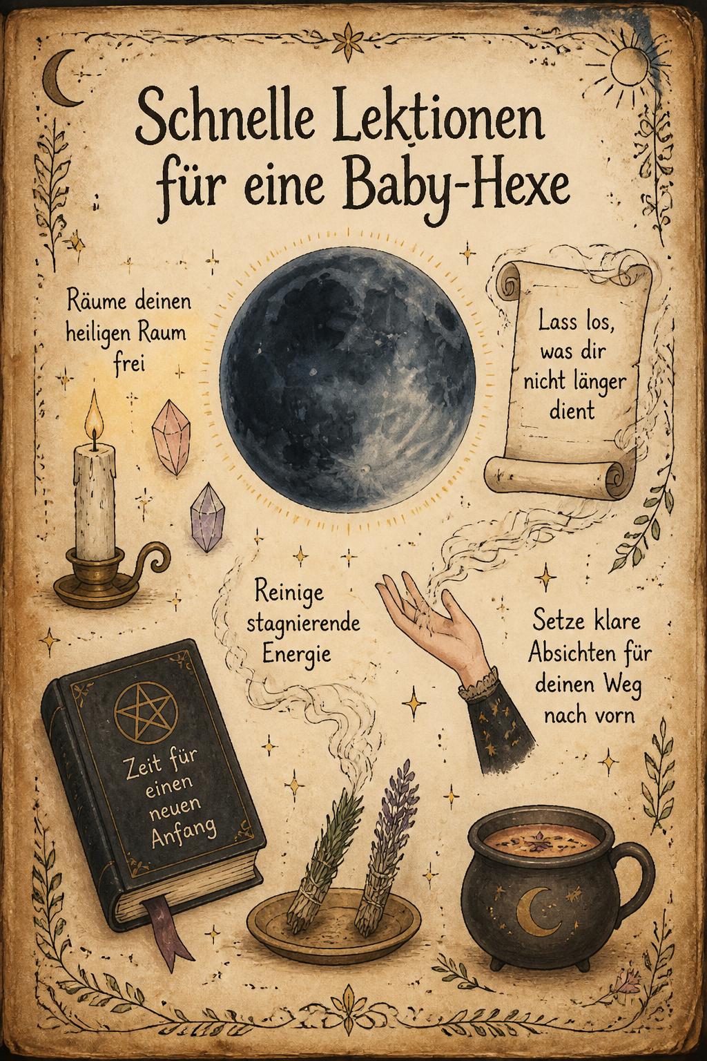 Schnelle Lektionen für eine Baby-Hexe
