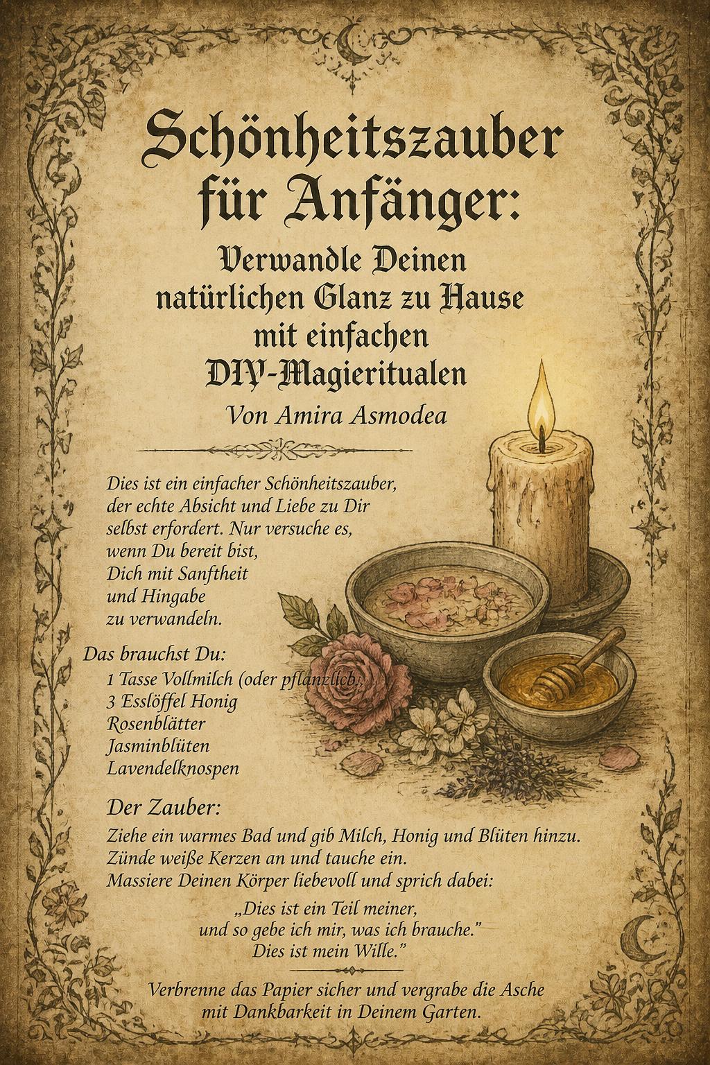 Schönheitszauber für Anfänger: Verwandle Deinen natürlichen Glanz zu Hause mit einfachen DIY-Magieritualen Schönheitszauber für Anfänger: Verwandle Deinen natürlichen Glanz zu Hause mit einfachen DIY-Magieritualen