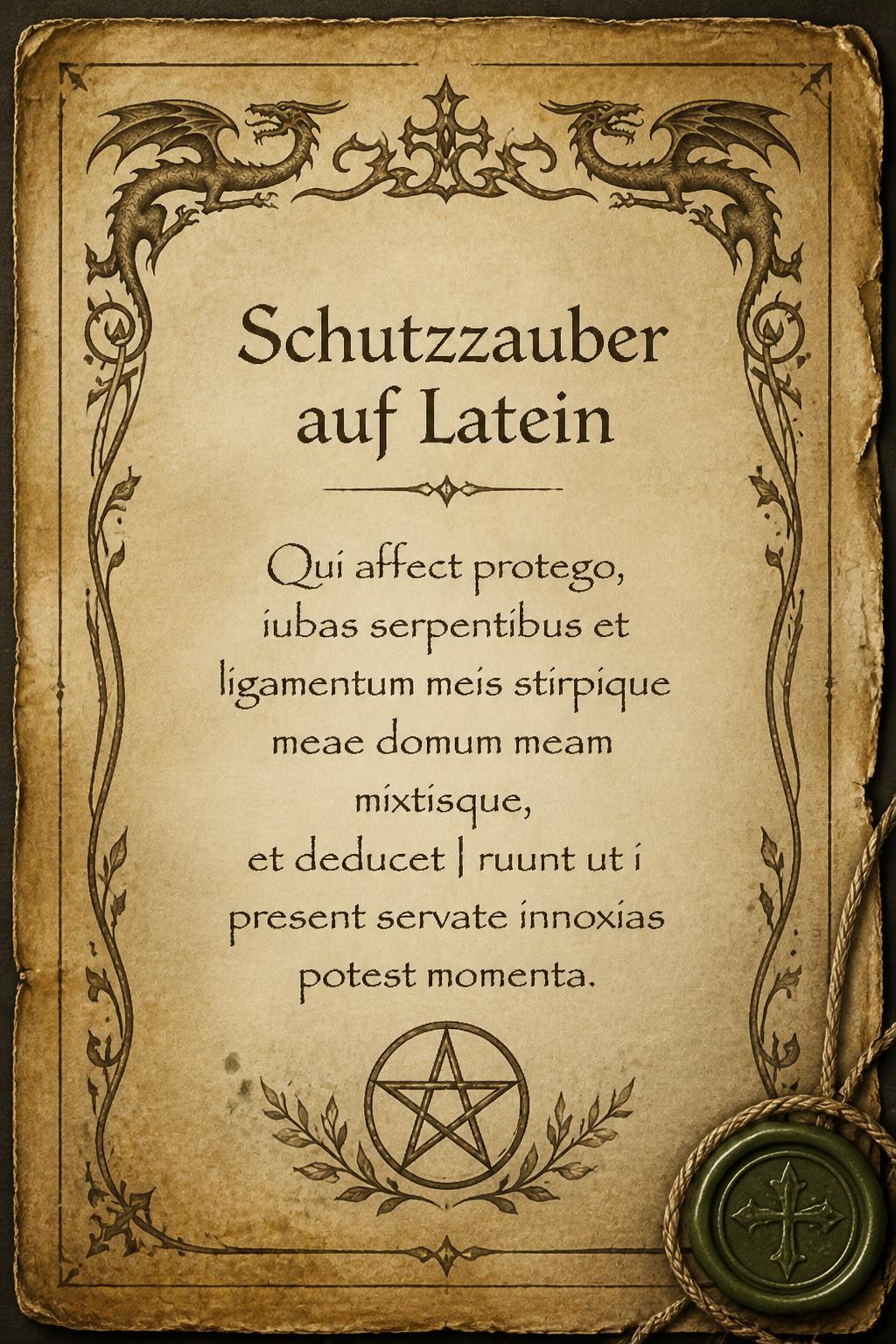 Schutzzauber auf Latein