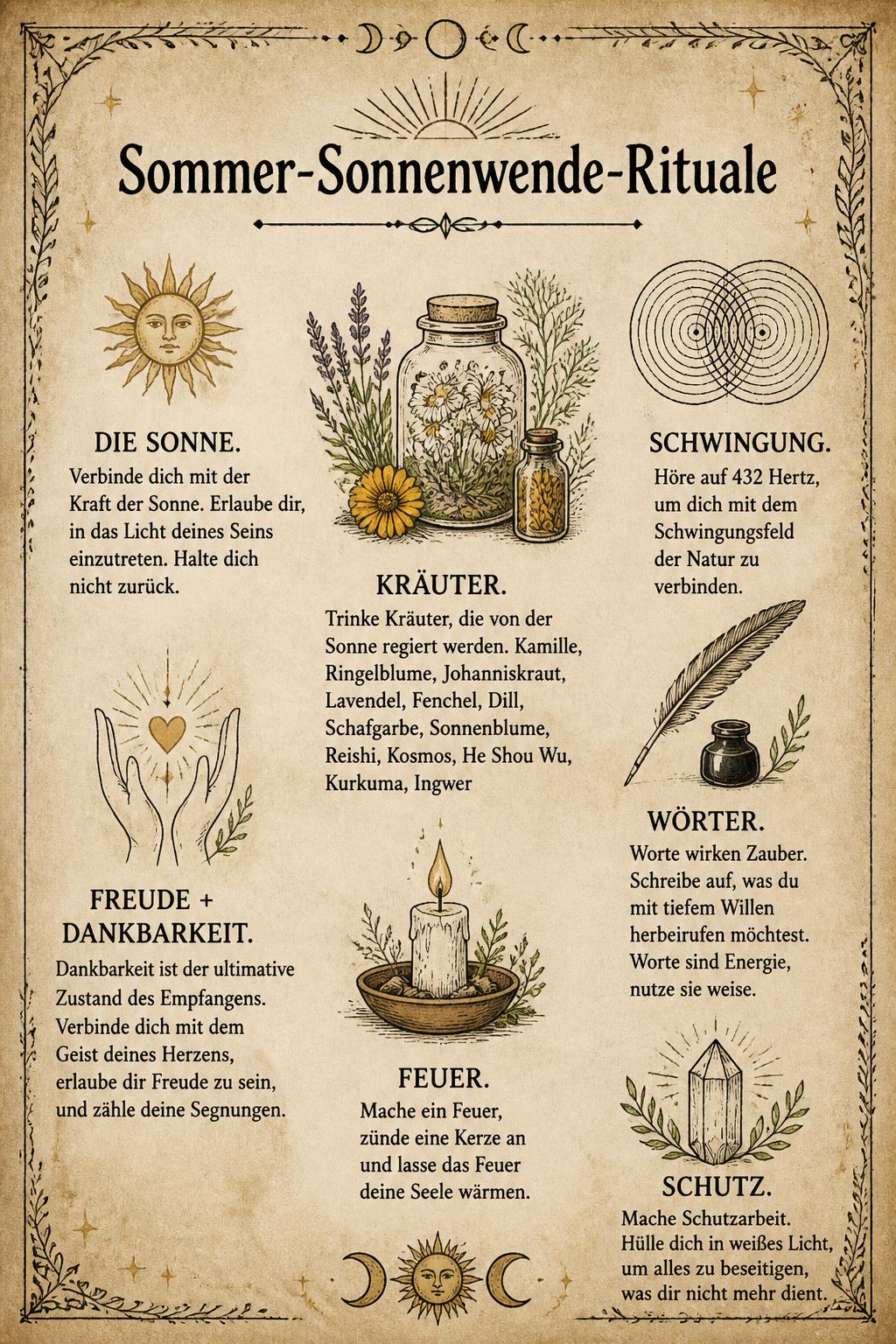 Sommer-Sonnenwende-Rituale
