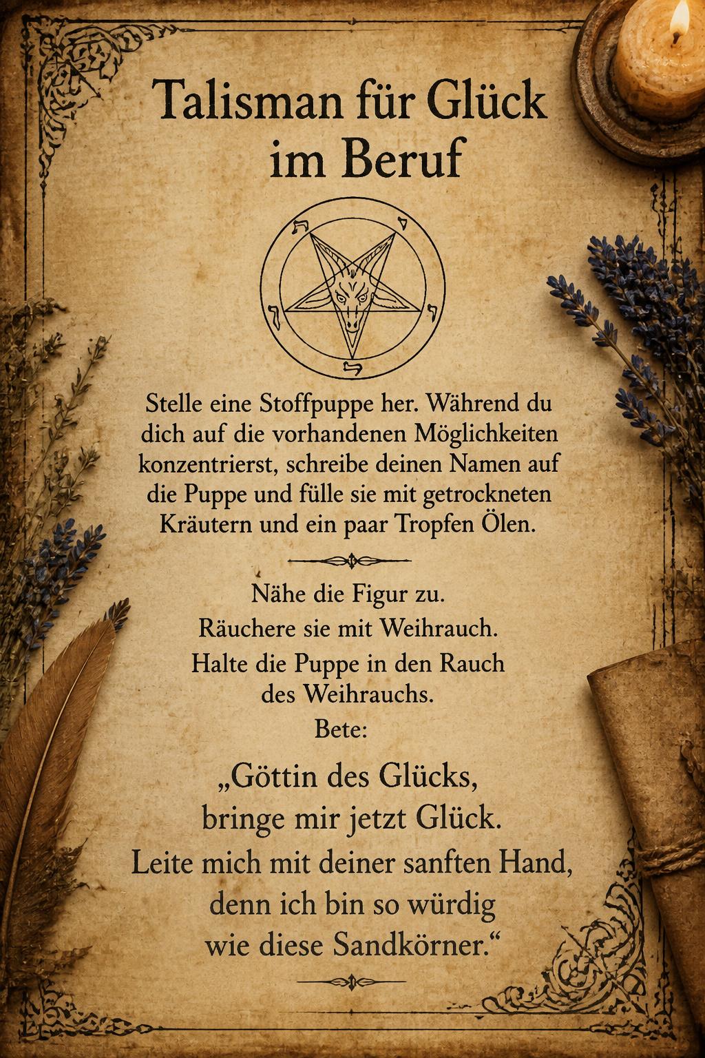 Talisman für Glück im Beruf