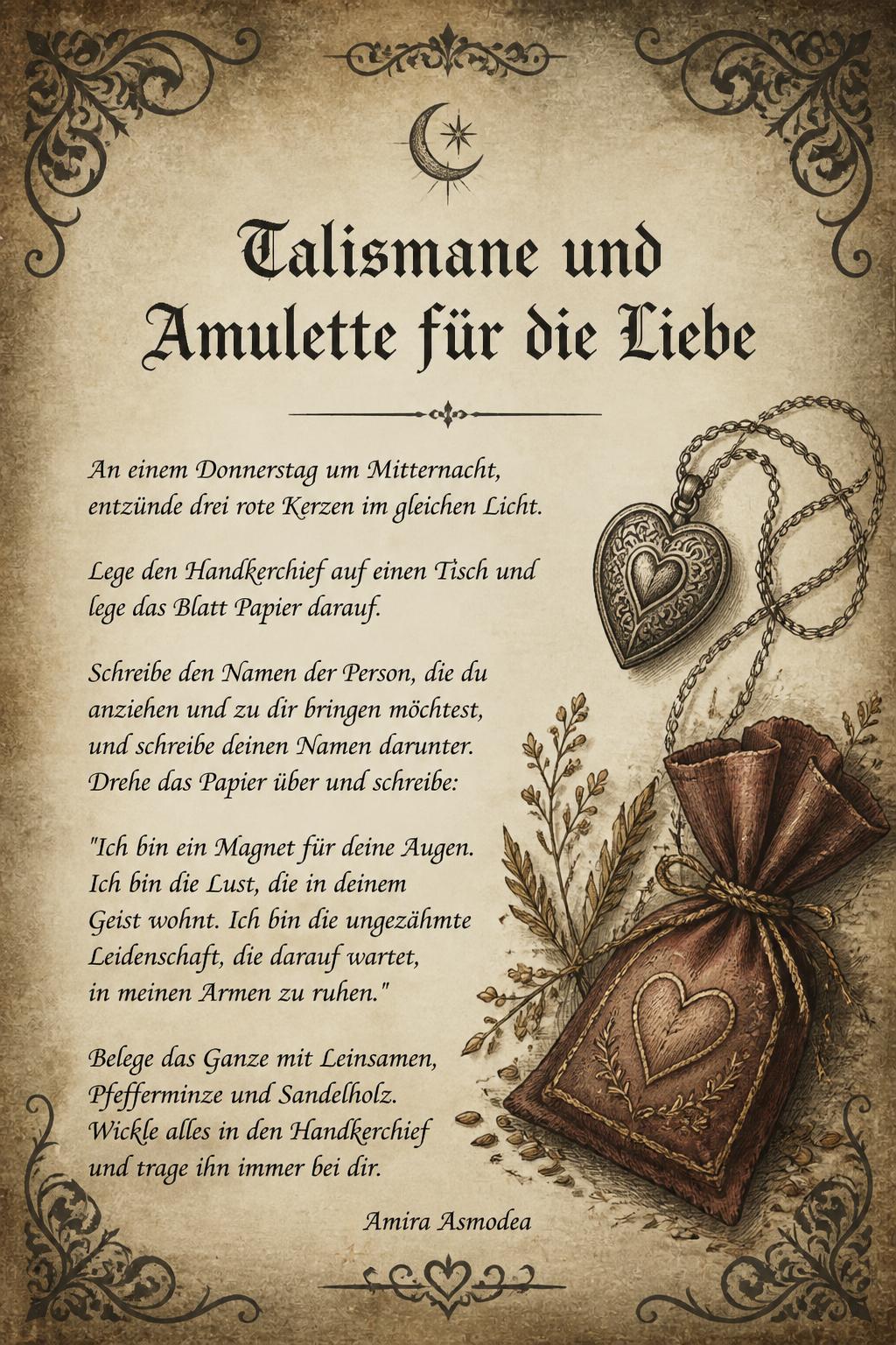 Talismane und Amulette für die Liebe