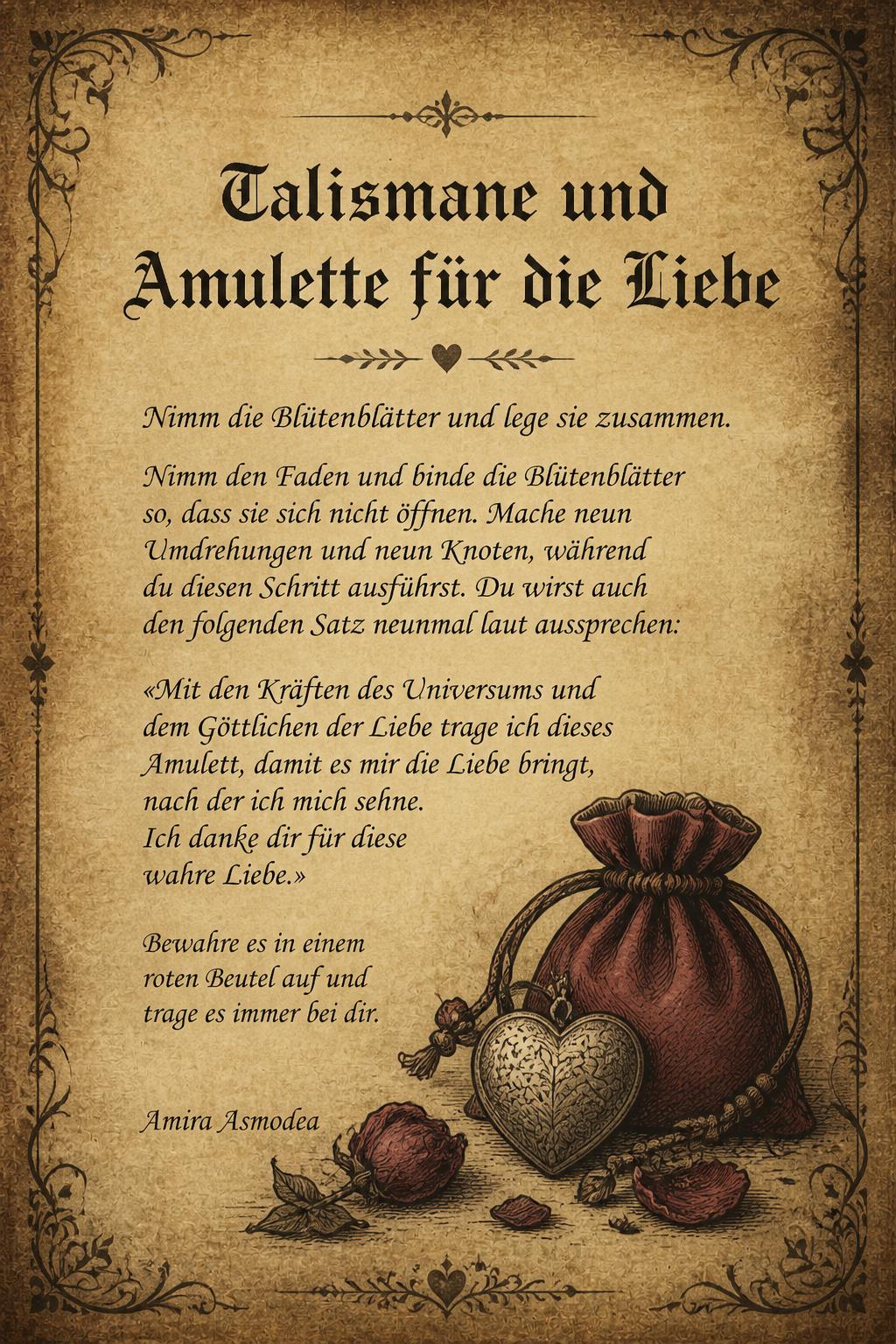 Talismane und Amulette für die Liebe