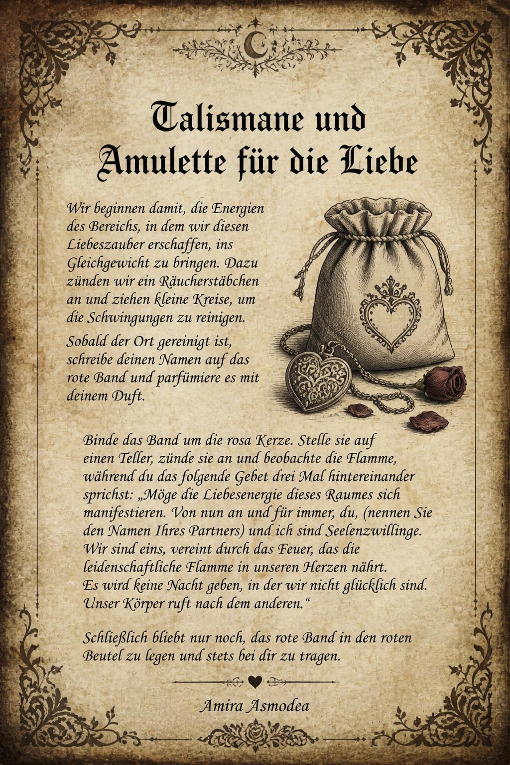 Talismane und Amulette für die Liebe