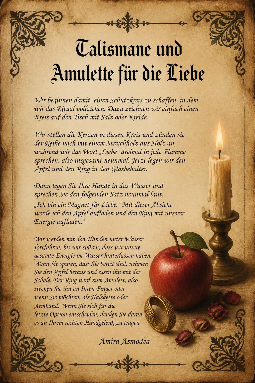 Talismane und Amulette für die Liebe