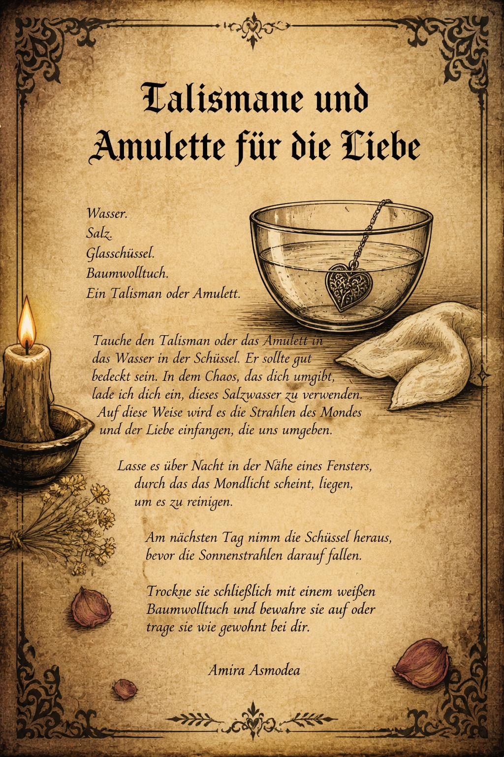 Talismane und Amulette für die Liebe