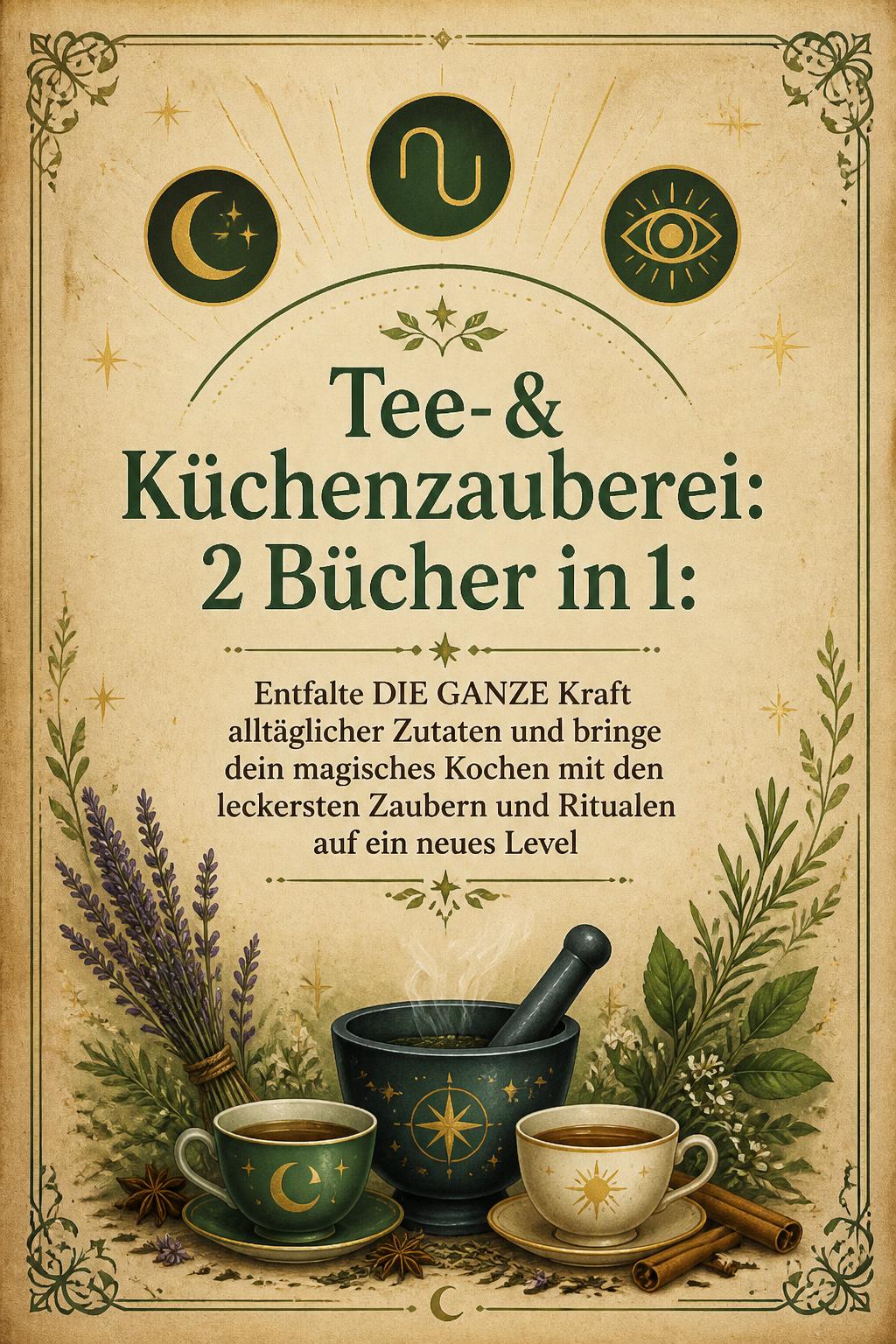 Tee- & Küchenzauberei: 2 Bücher in 1: Entfalte DIE GANZE Kraft alltäglicher Zutaten und bringe dein magisches Kochen mit den leckersten Zaubern und Ritualen auf ein neues Level
