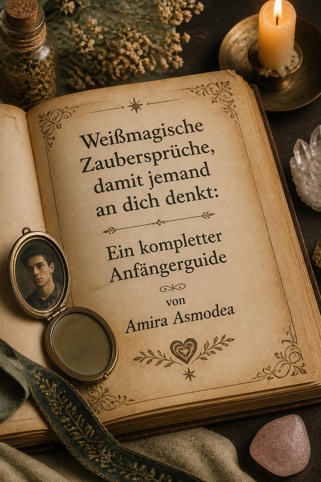 Weißmagische Zaubersprüche, damit jemand an dich denkt: Ein kompletter Anfängerguide von Amira Asmodea