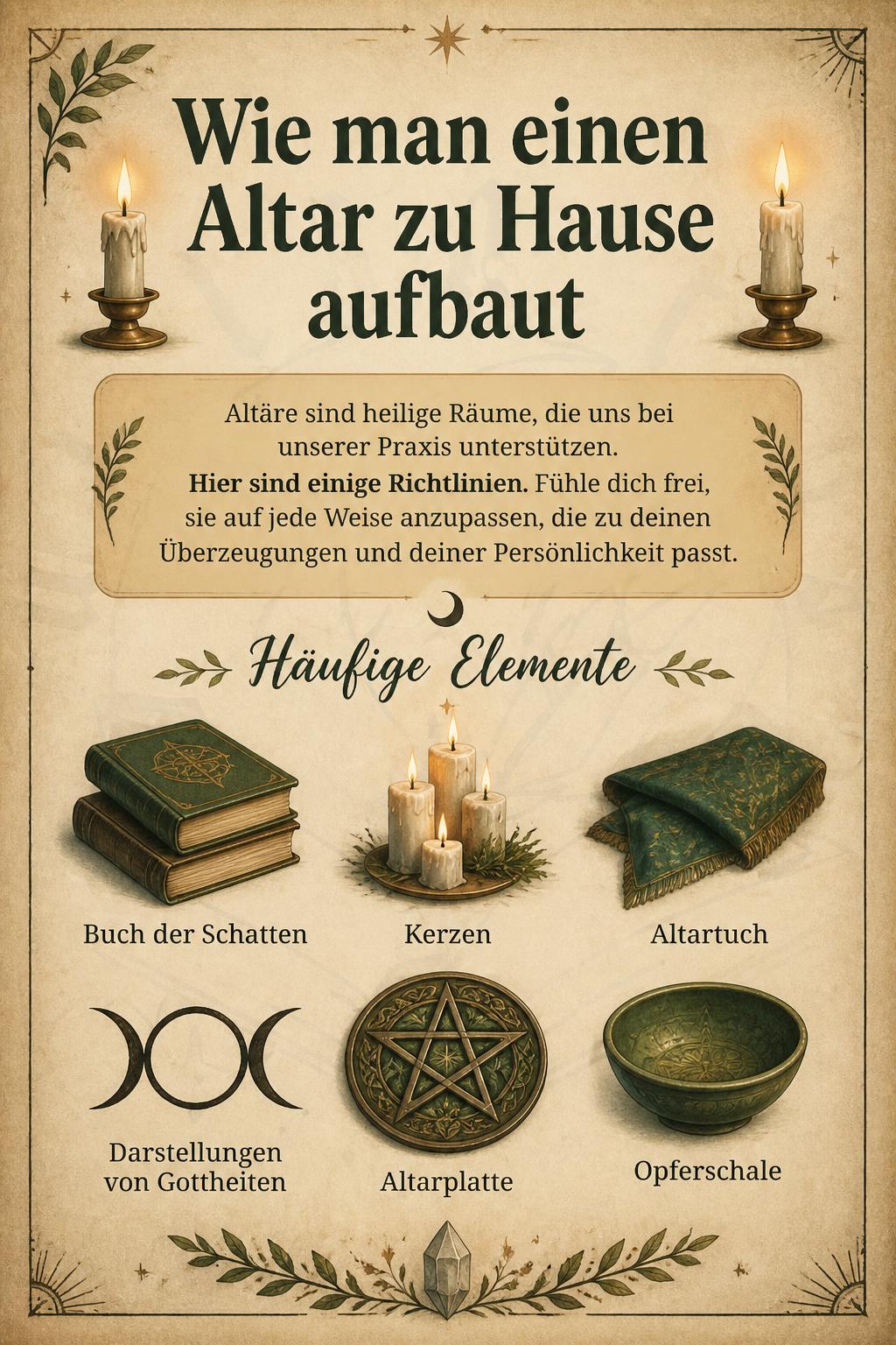 Wie man einen Altar zu Hause aufbaut
