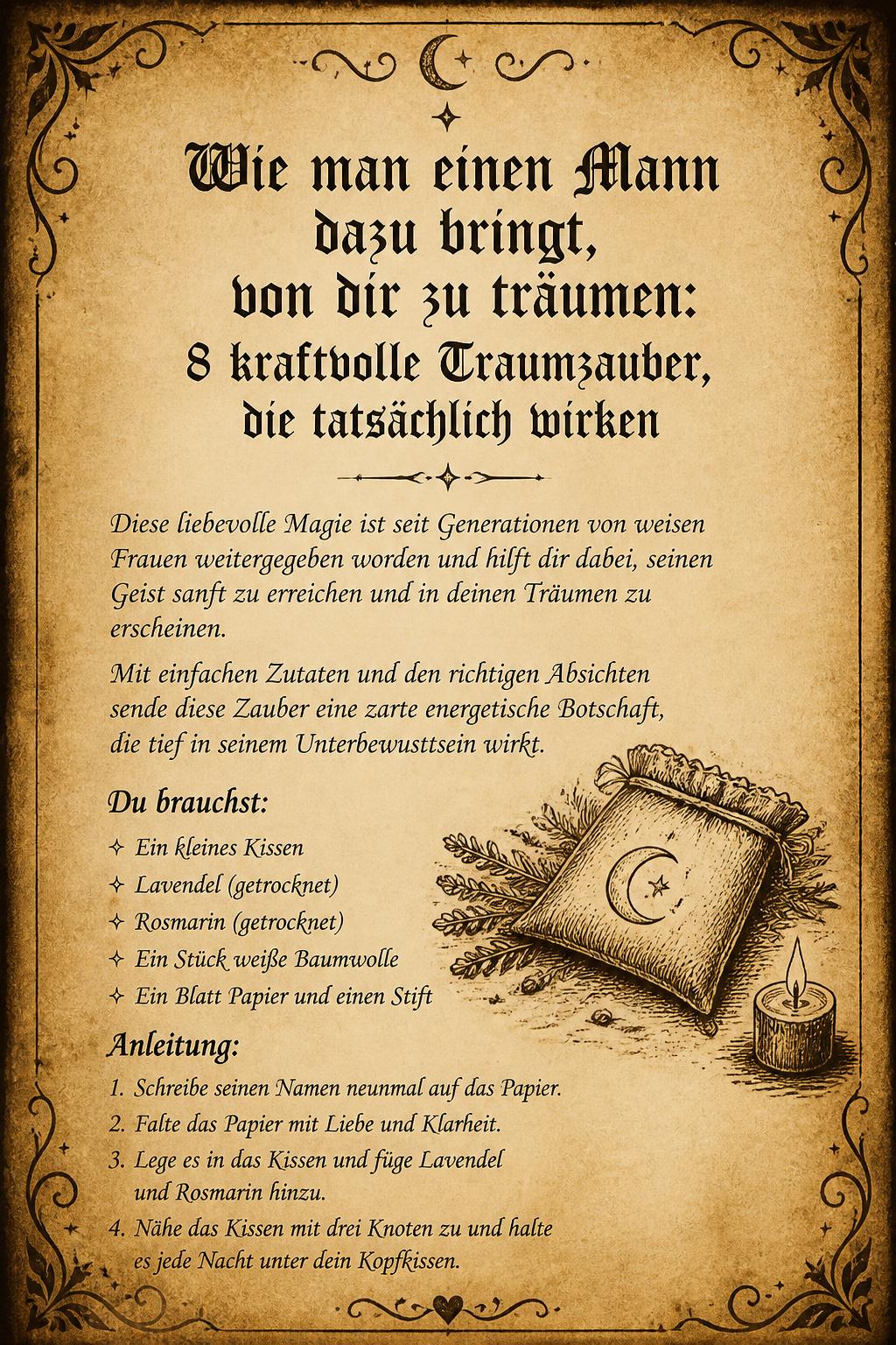 Wie man einen Mann dazu bringt, von dir zu träumen: 8 kraftvolle Traumzauber, die tatsächlich wirken