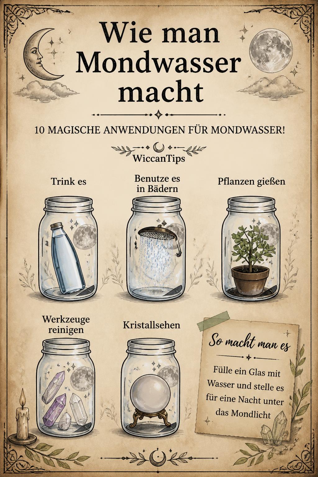 Wie man Mondwasser macht