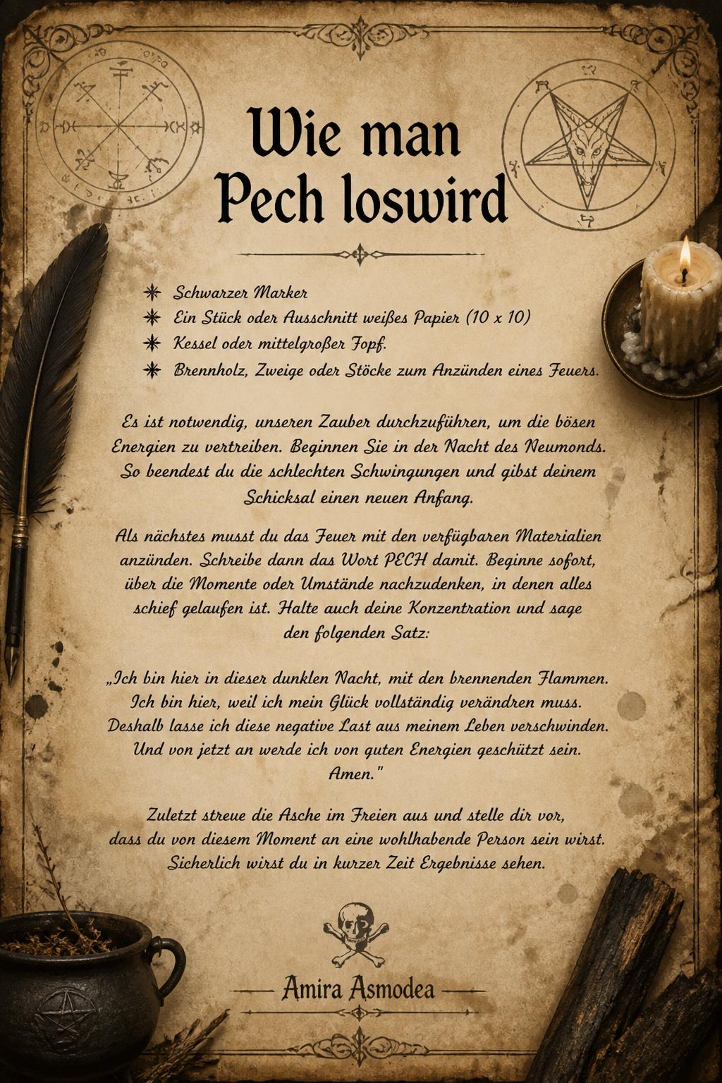 Wie man Pech loswird