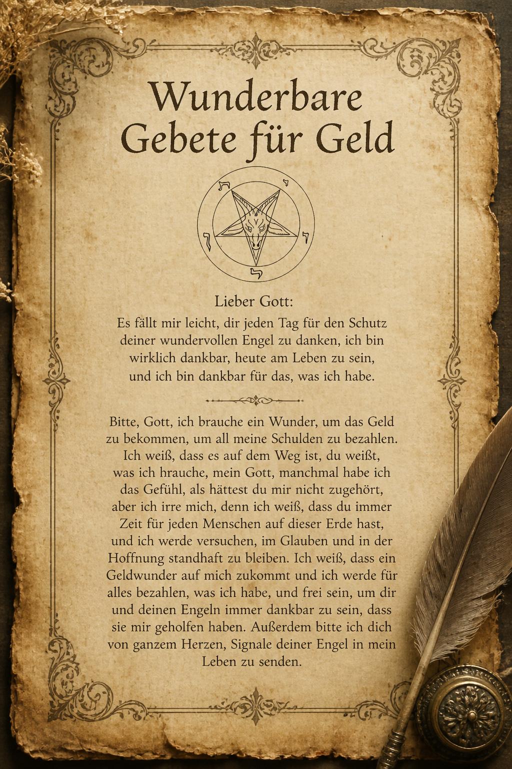 Wunderbare Gebete für Geld
