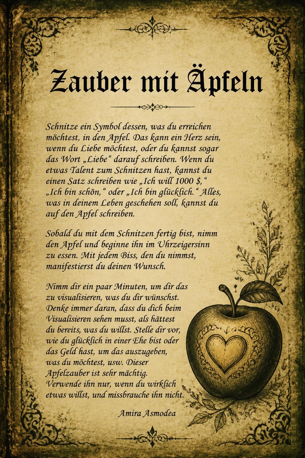 Zauber mit Äpfeln
