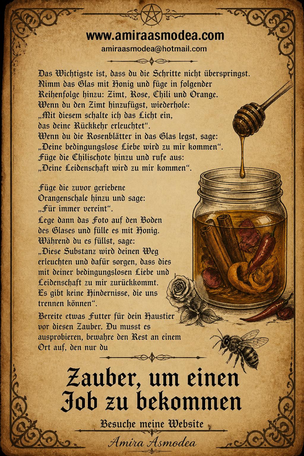 Zauber, um einen Job zu bekommen