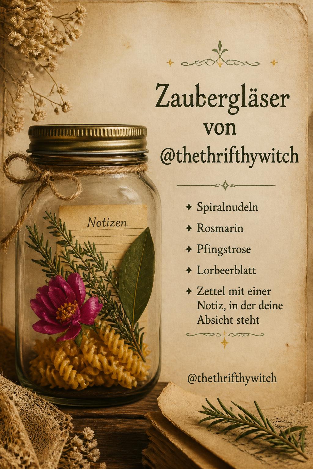 Zaubergläser von @thethrifthywitch