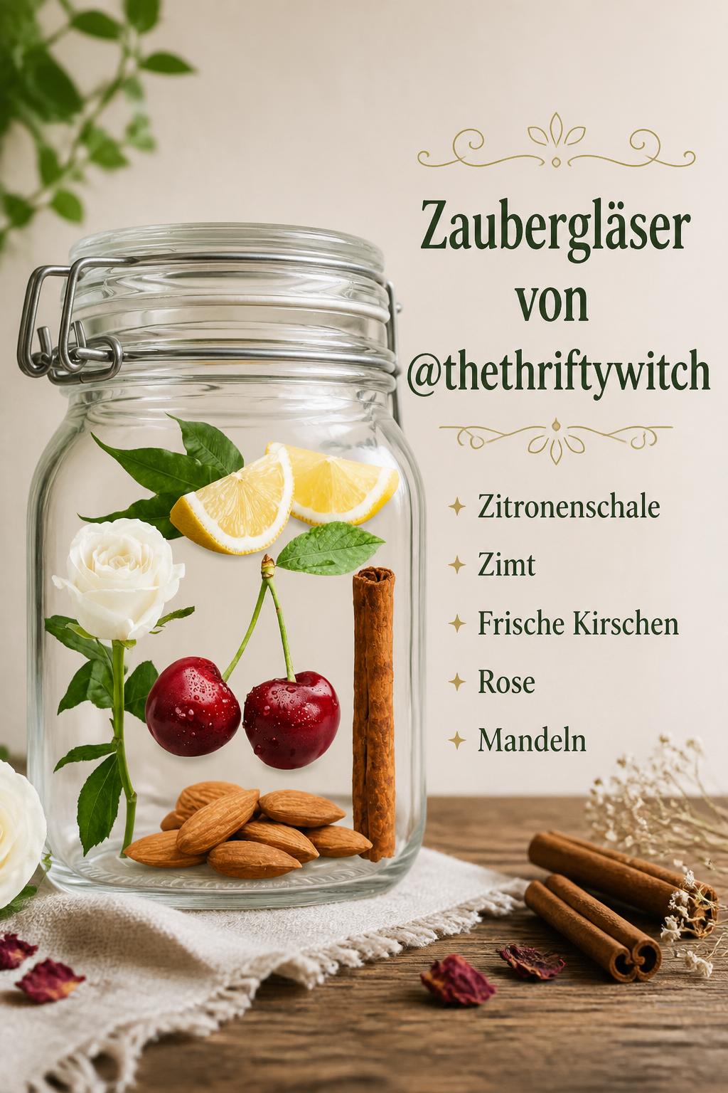 Zaubergläser von @thethrifthywitch