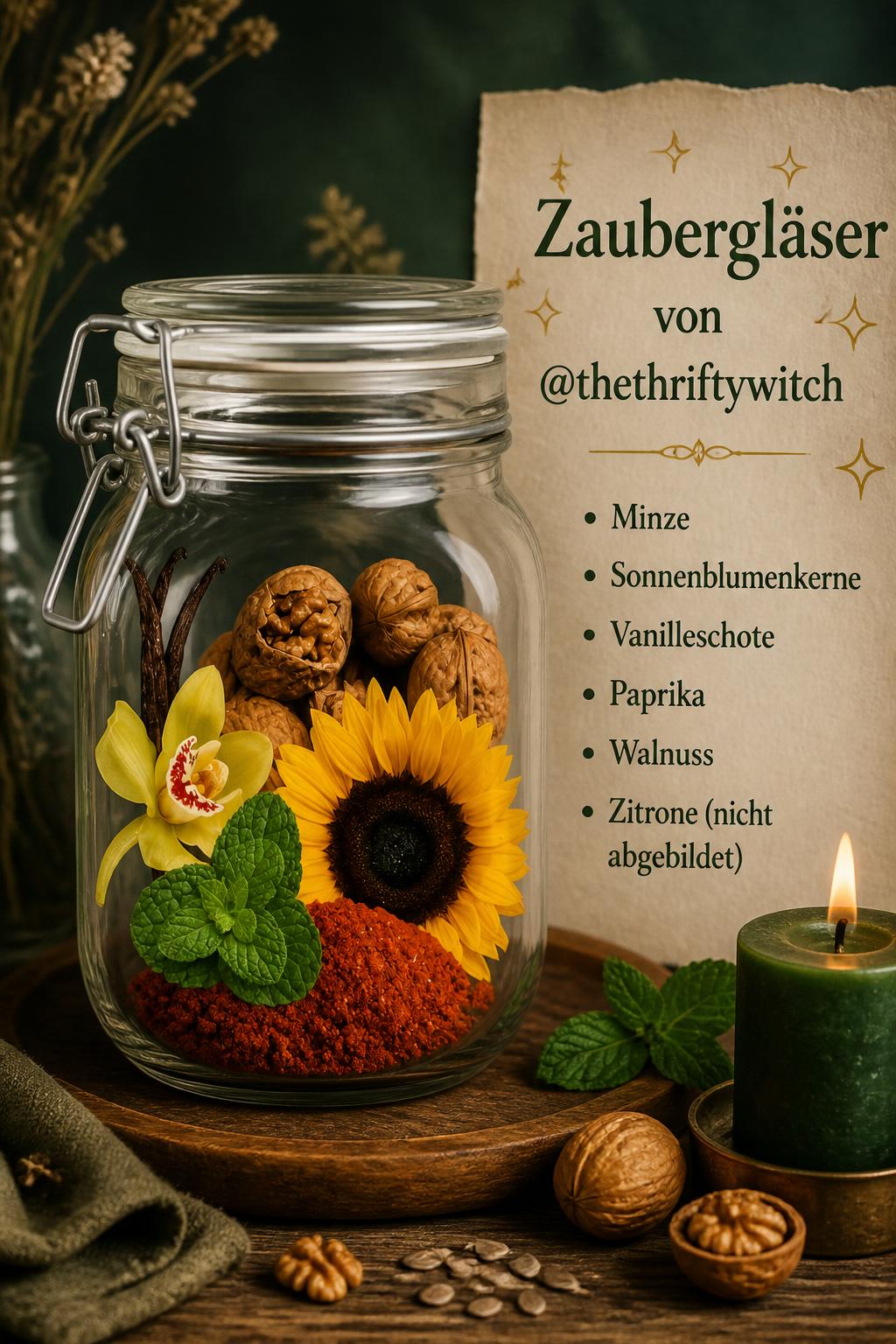 Zaubergläser von @thethrifthywitch