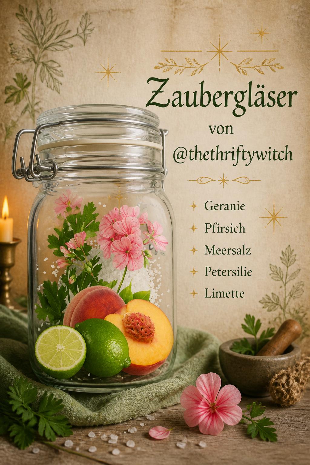 Zaubergläser von @thethrifthywitch