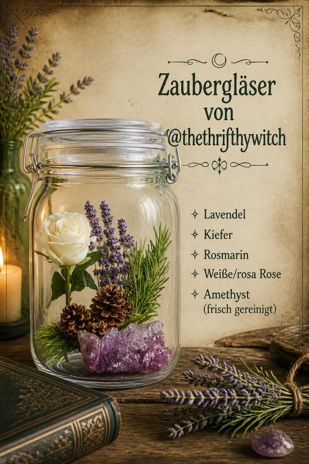 Zaubergläser von @thethrifthywitch